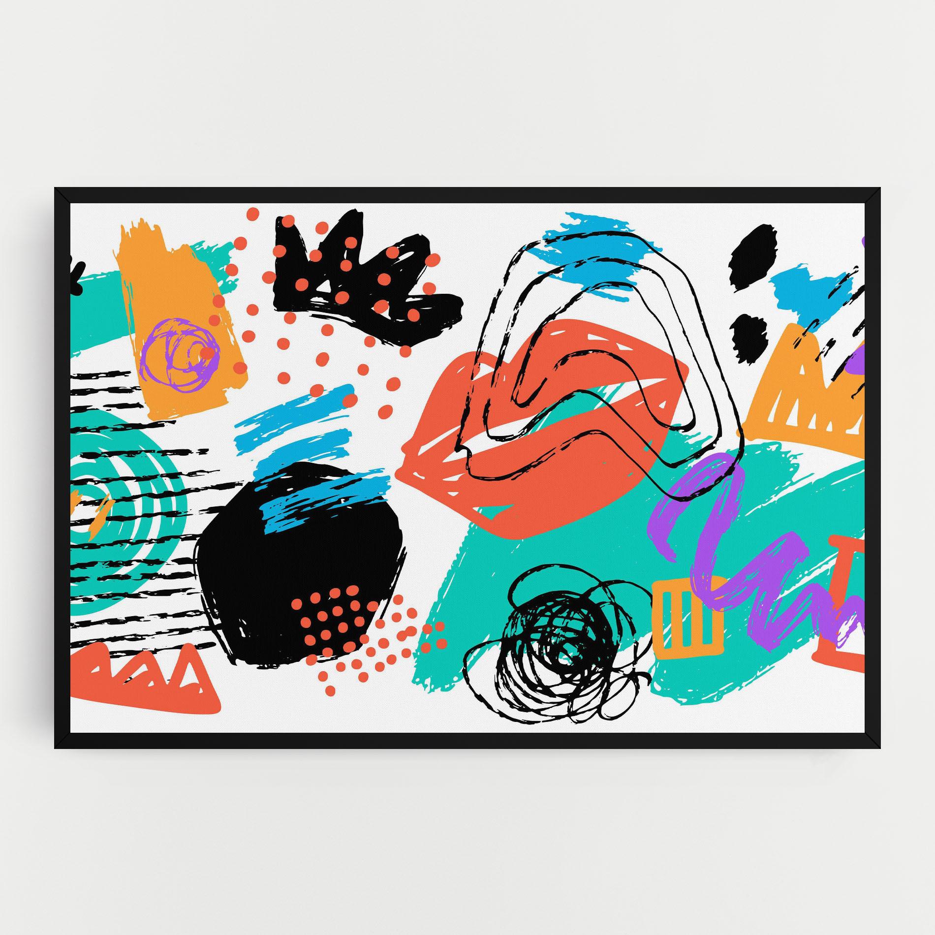 Tablou Canvas Drawing Collage Art mockup 0