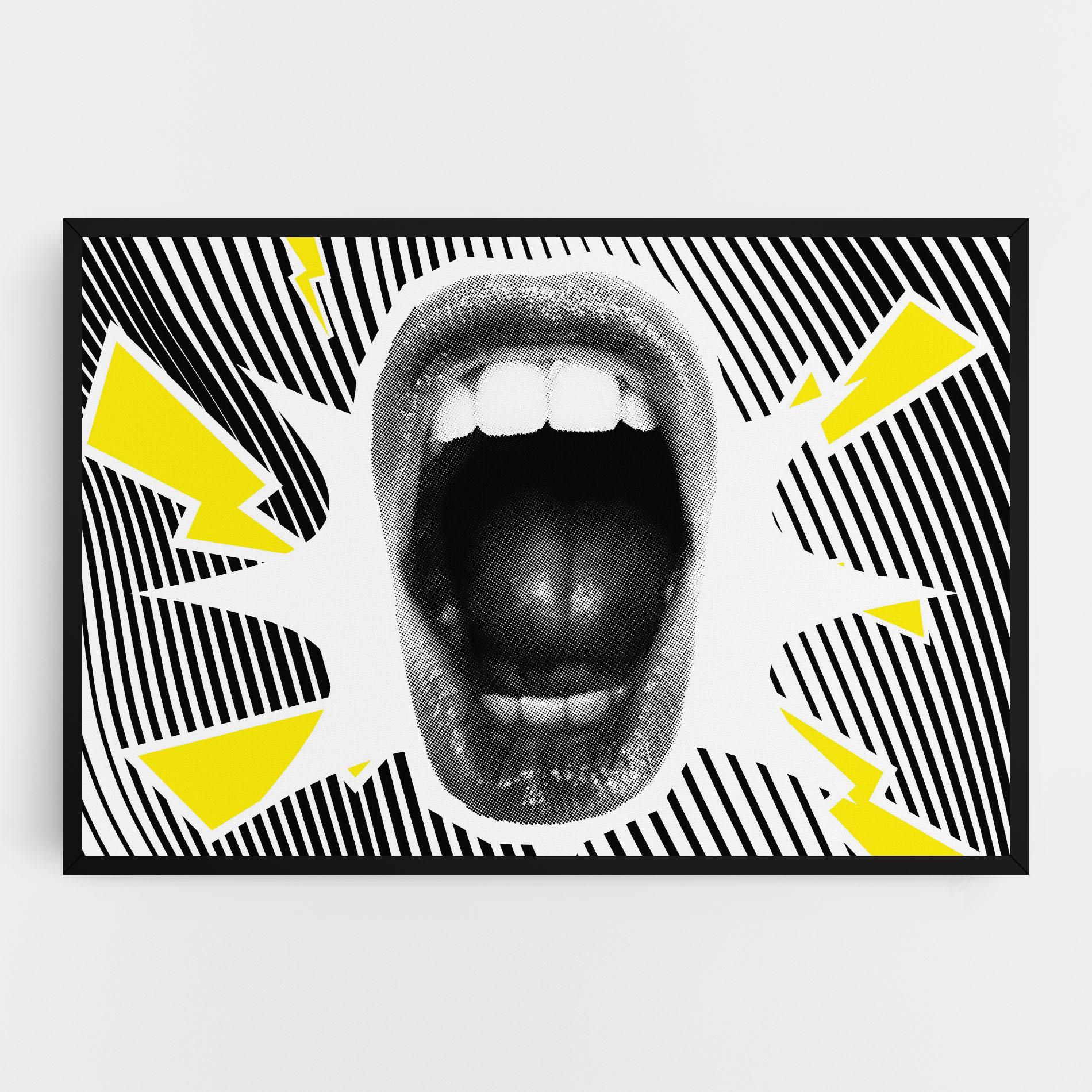 Tablou Canvas Lightning Mouth mockup 0