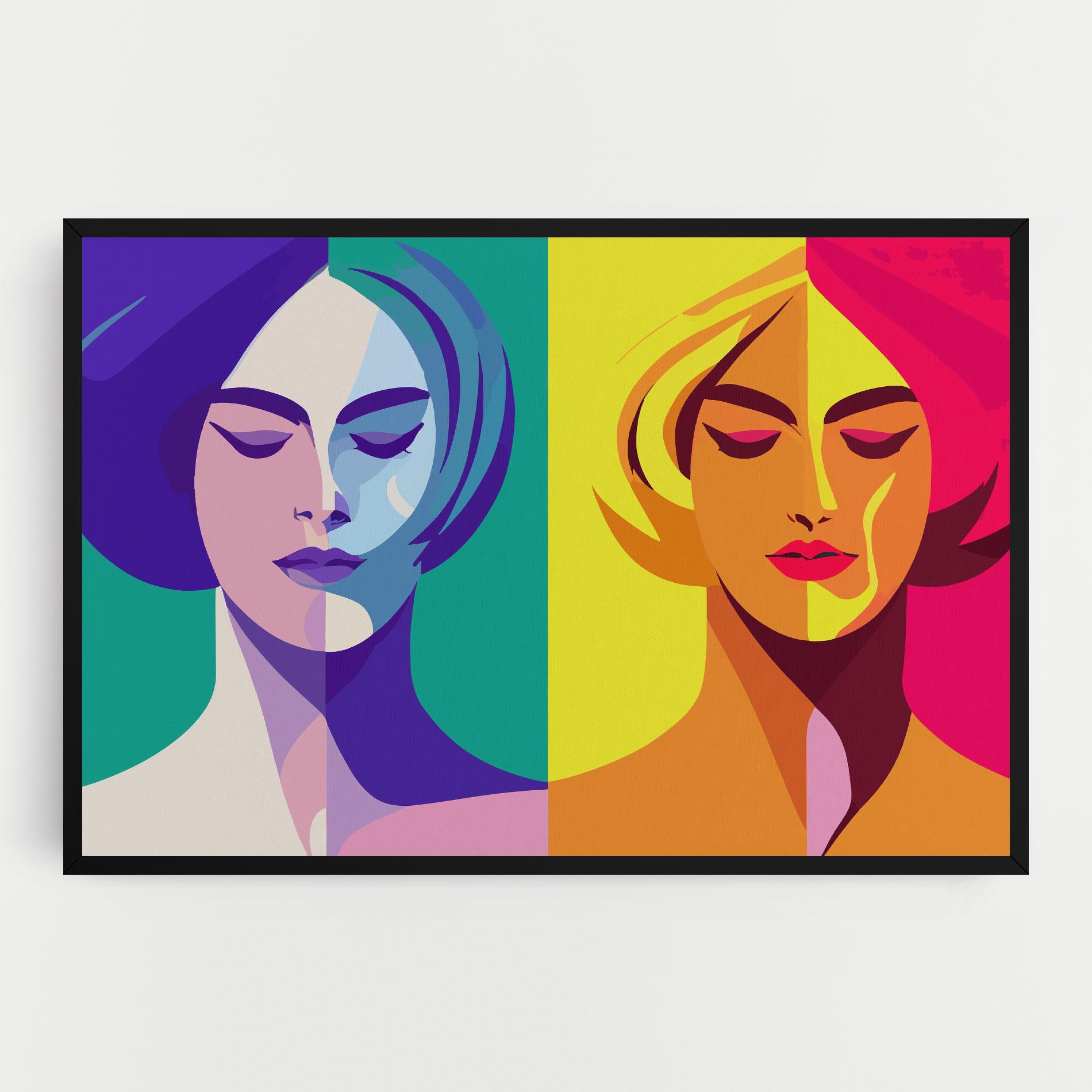 Tablou Canvas Winter Summer Girl mockup 0