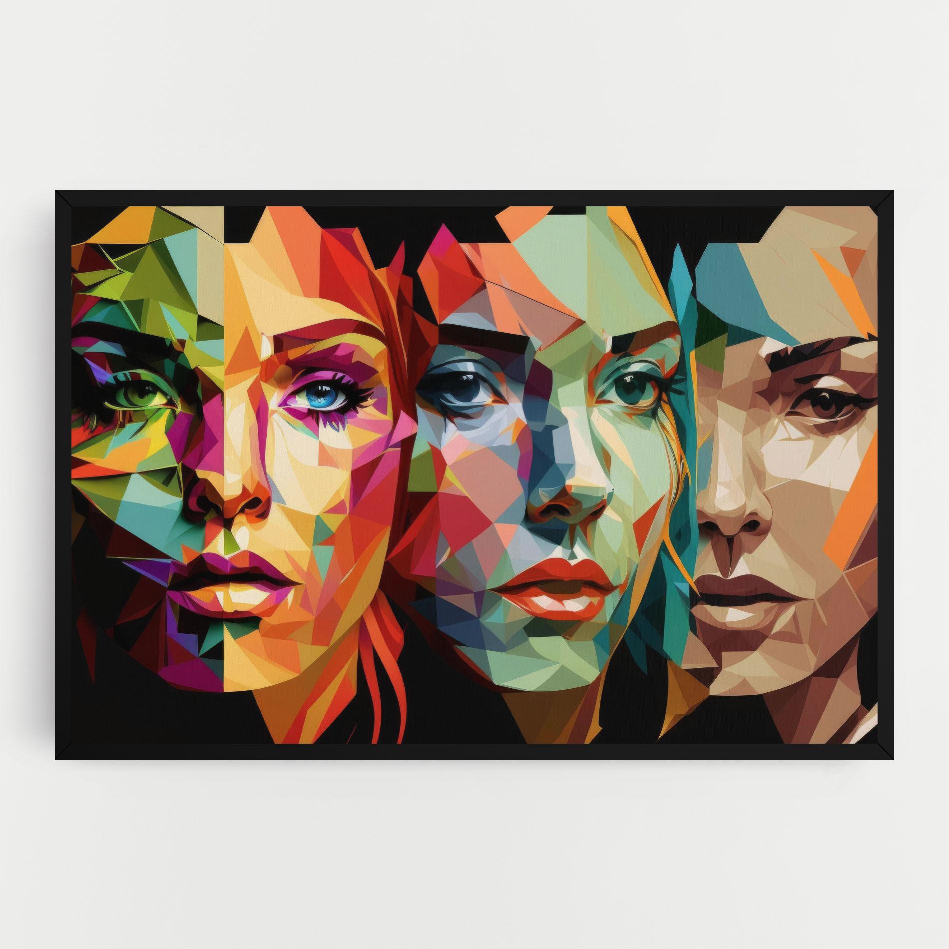 Tablou Canvas Women Face Collage mockup 0