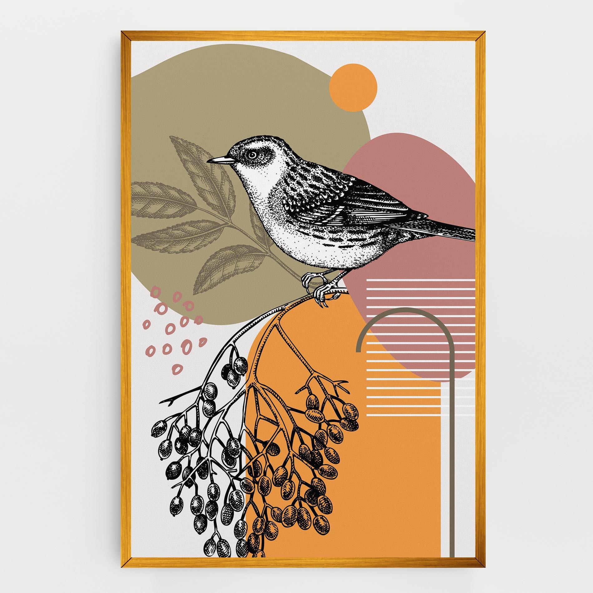 Tablou Canvas Bird Collage mockup 0