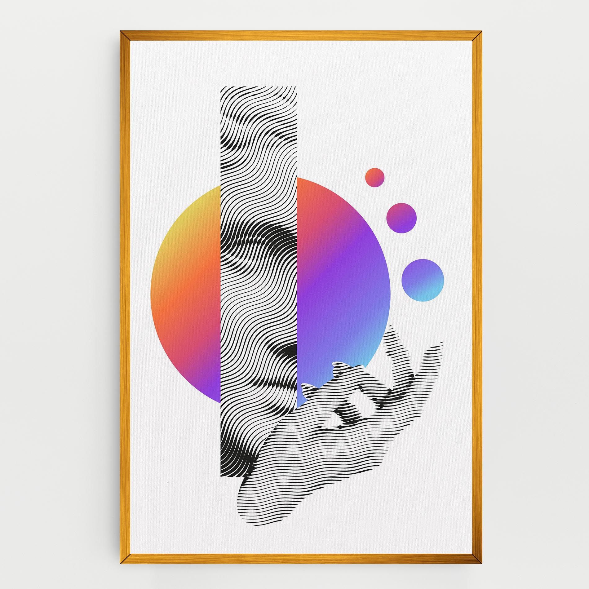 Orange Light Statue mockup 0