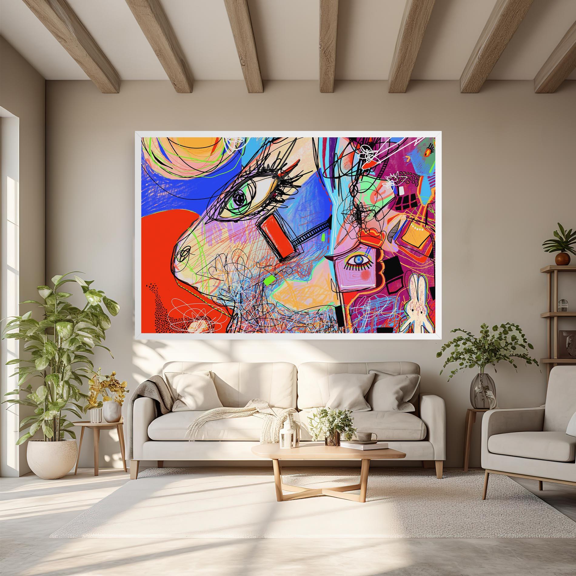 Tablou Canvas Animal Eye Art mockup 6