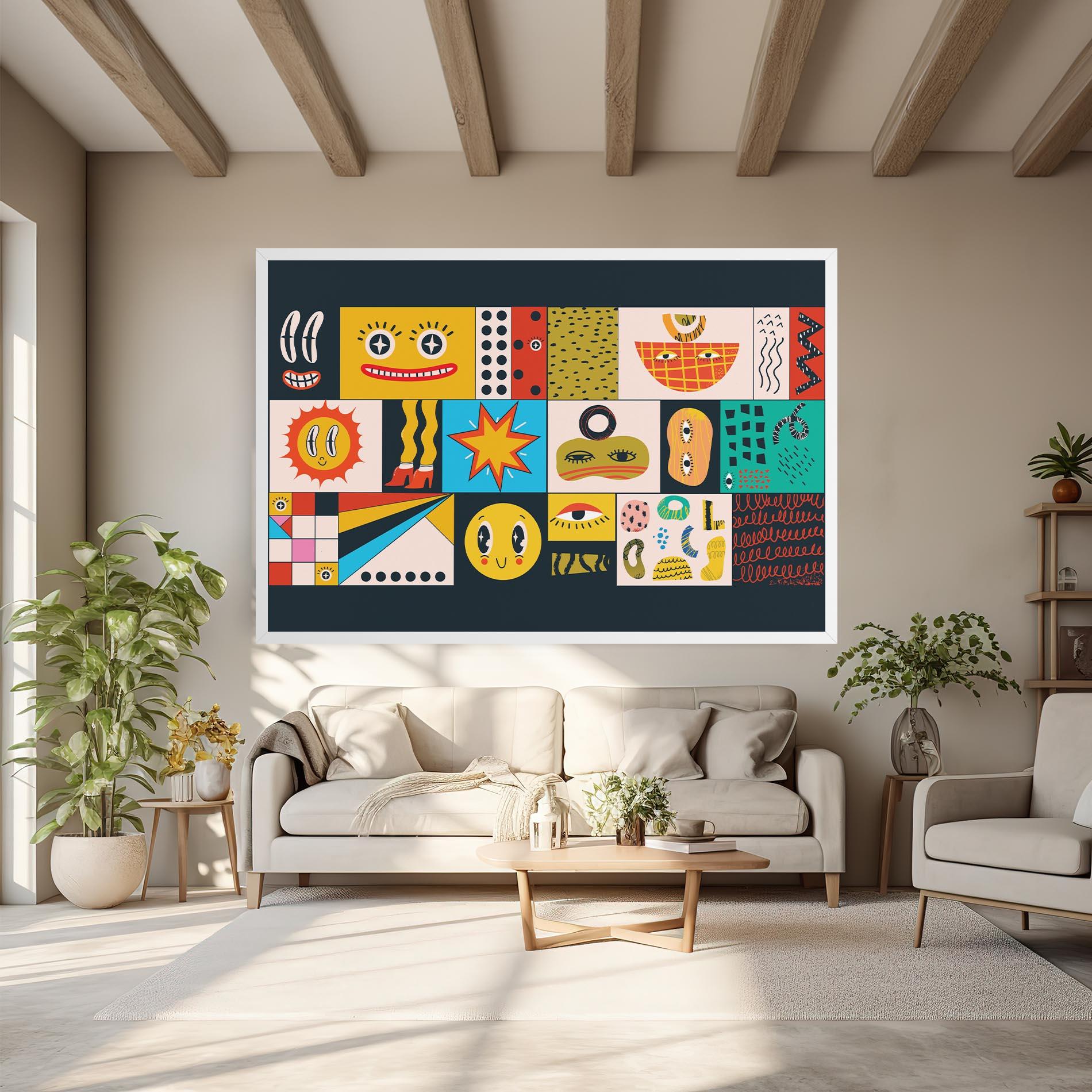 Tablou Canvas Cool Eye Shape mockup 6