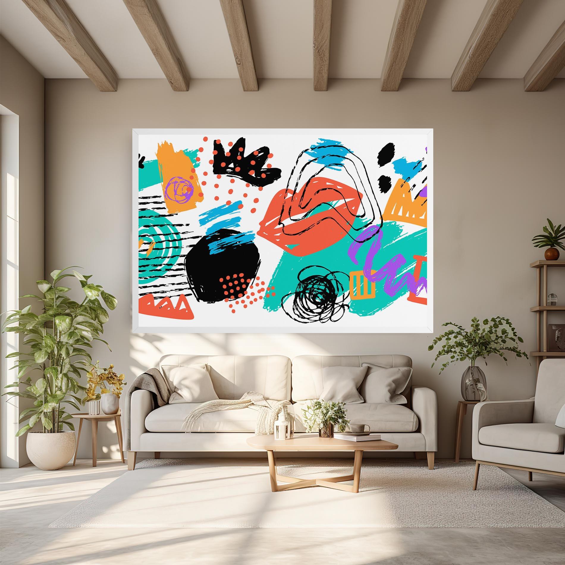 Tablou Canvas Drawing Collage Art mockup 6