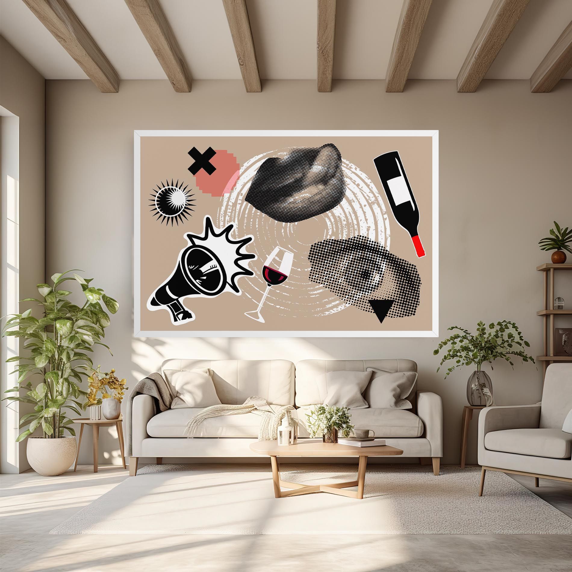 Lips Mouth Collage mockup 6