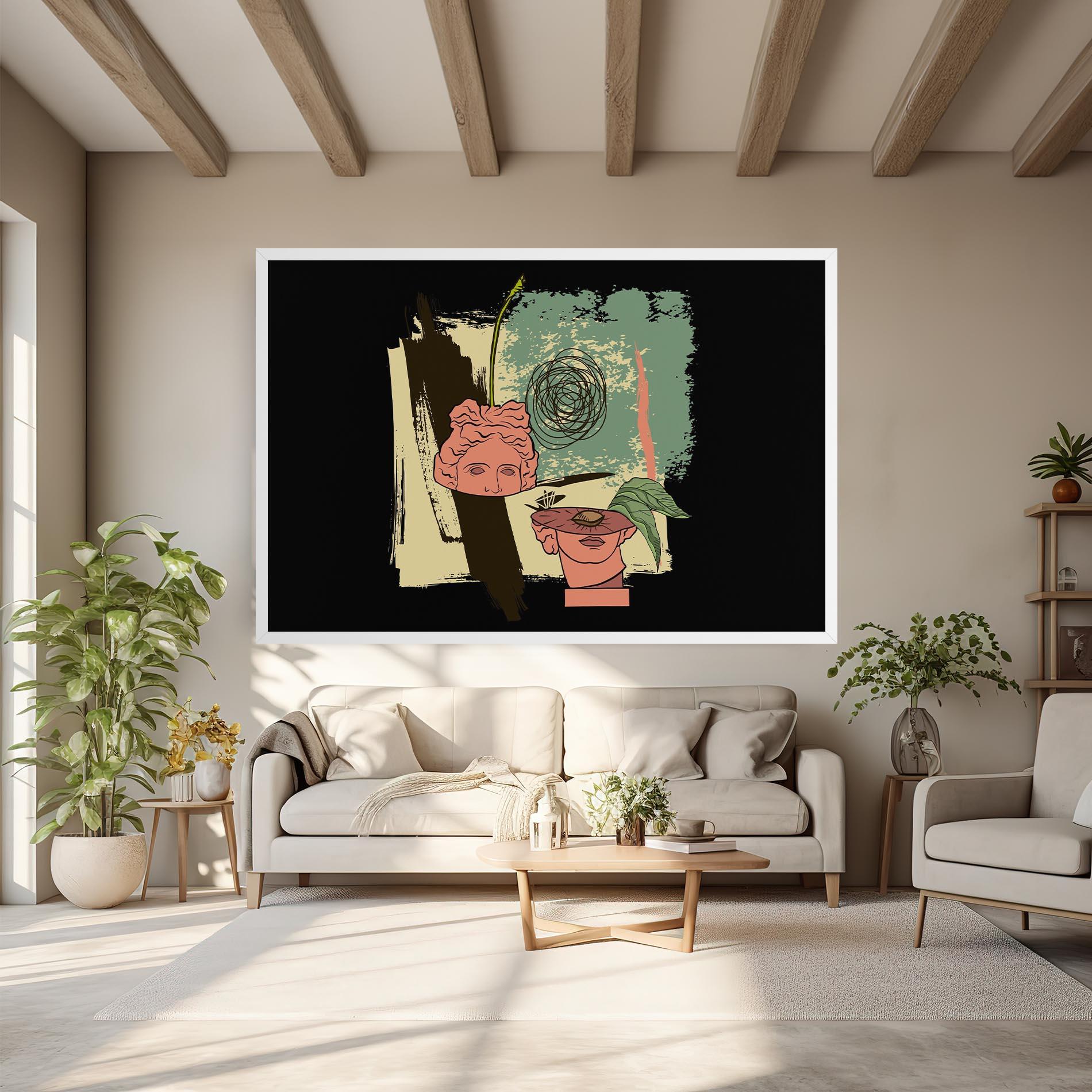 Tablou Canvas Statue Fruit mockup 6