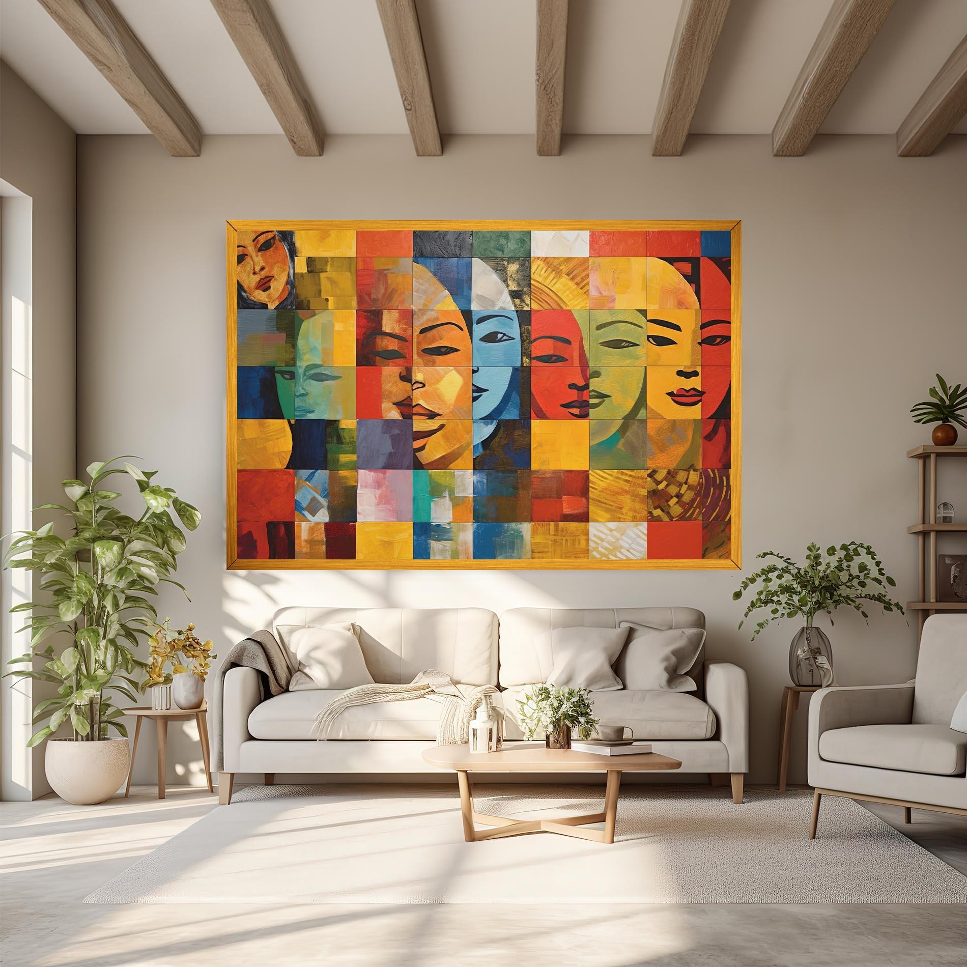 Tablou Canvas Abstract Concept Collage mockup 6