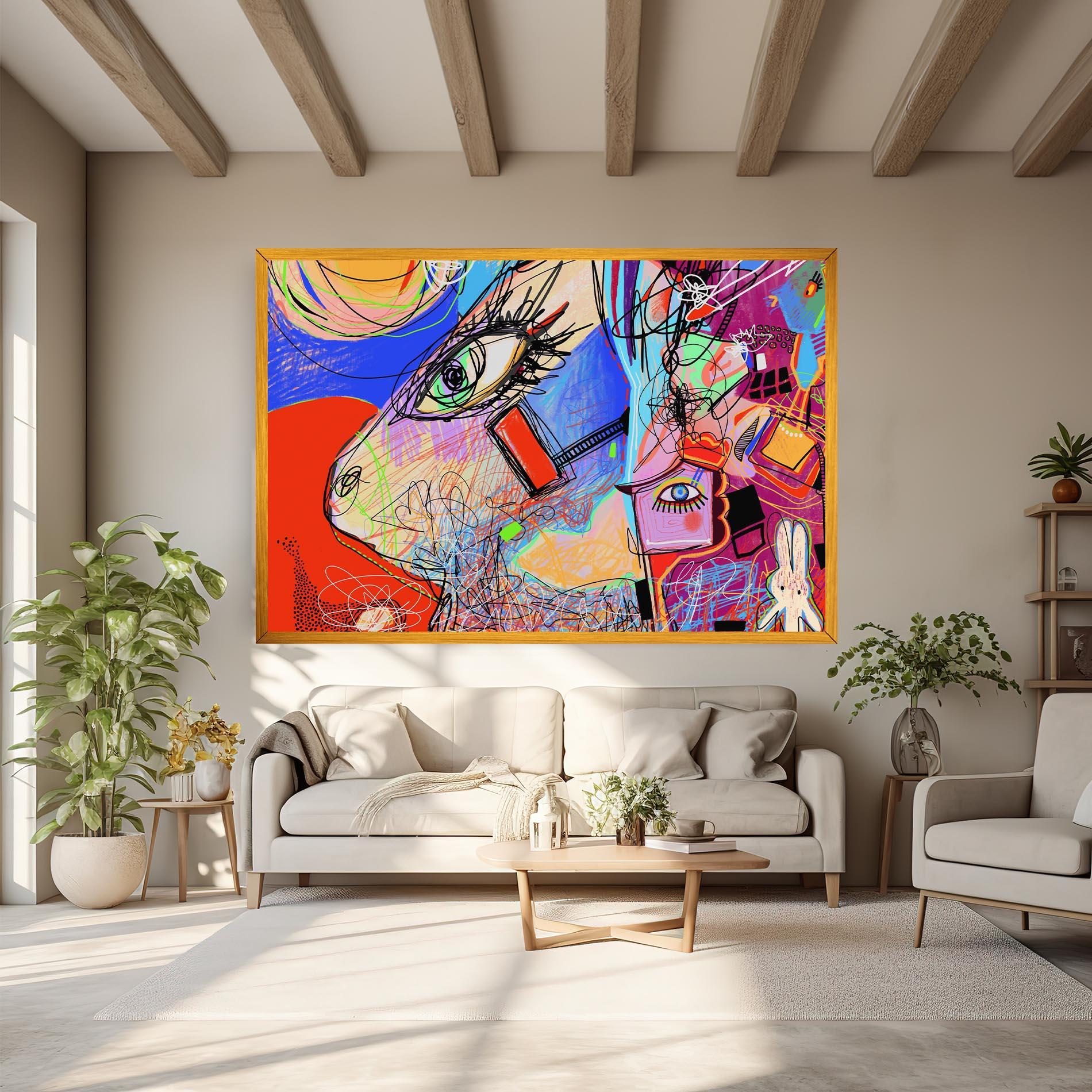 Tablou Canvas Animal Eye Art mockup 6