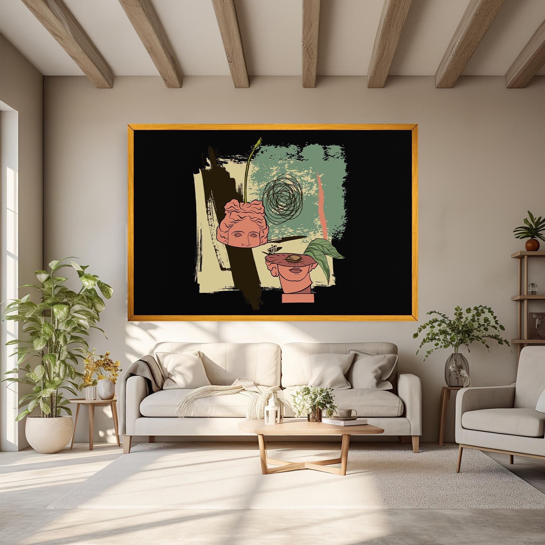 Tablou Canvas Statue Fruit mockup 6