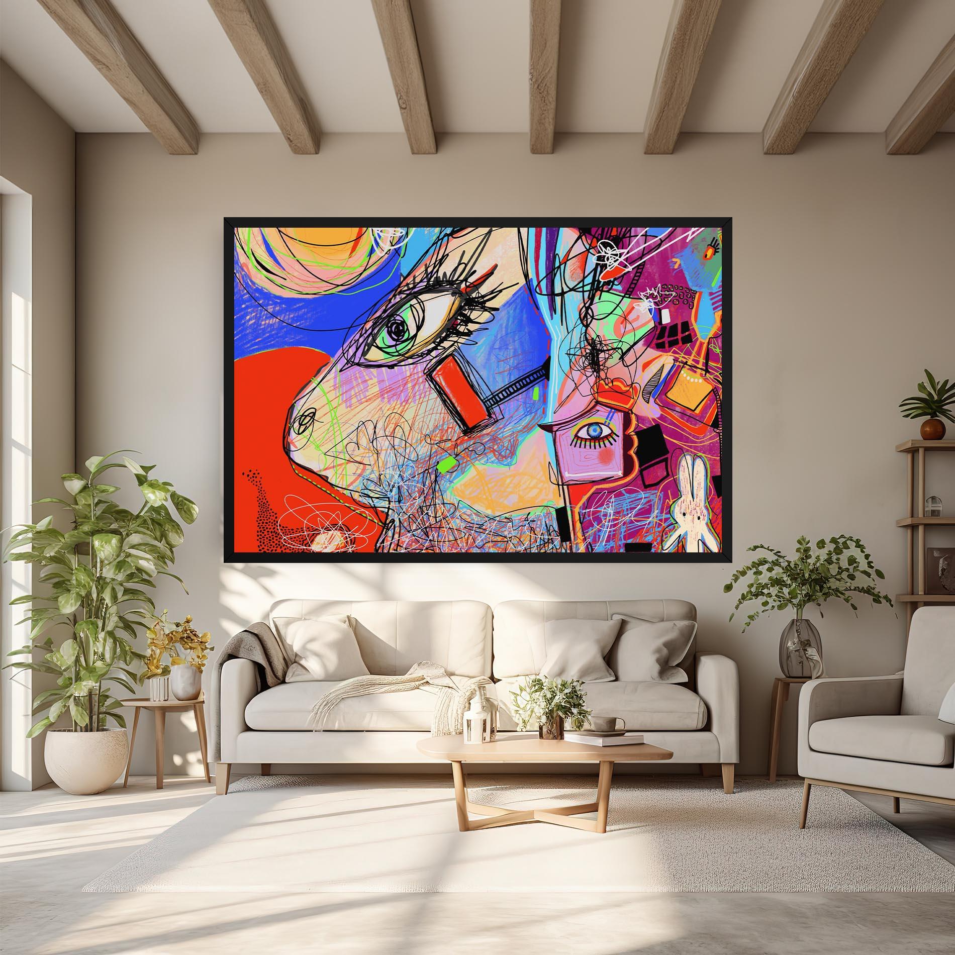 Tablou Canvas Animal Eye Art mockup 6