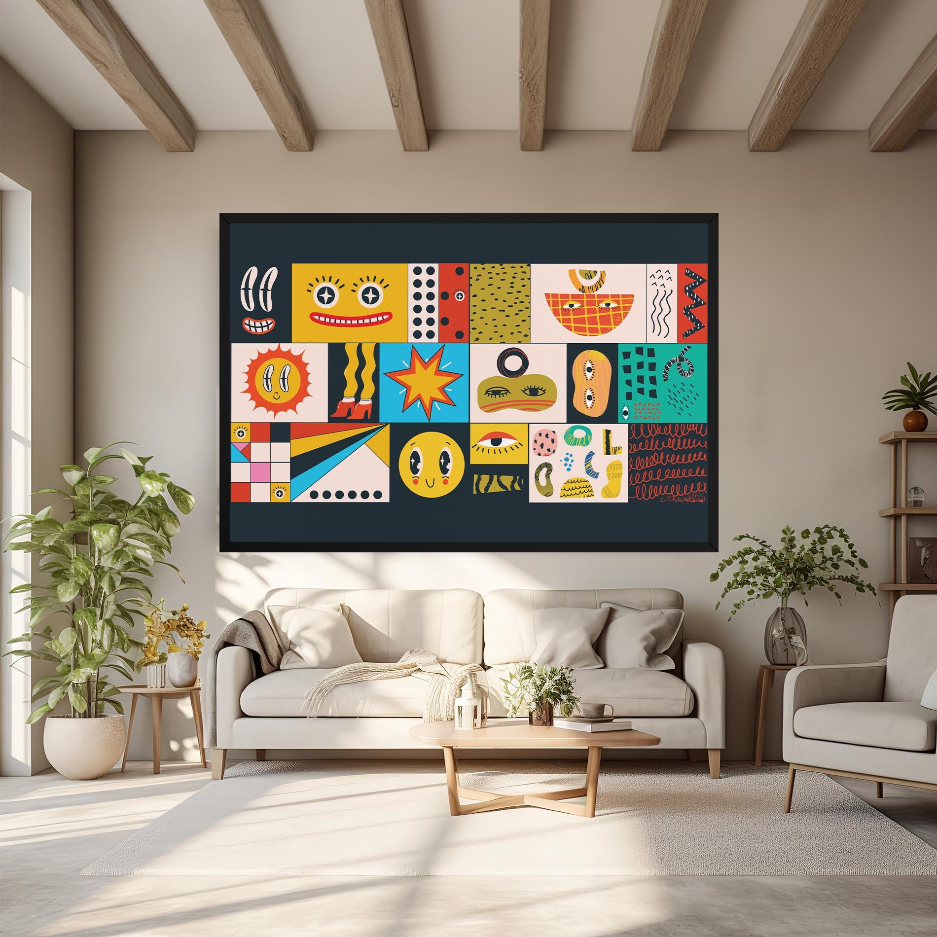 Tablou Canvas Cool Eye Shape mockup 6