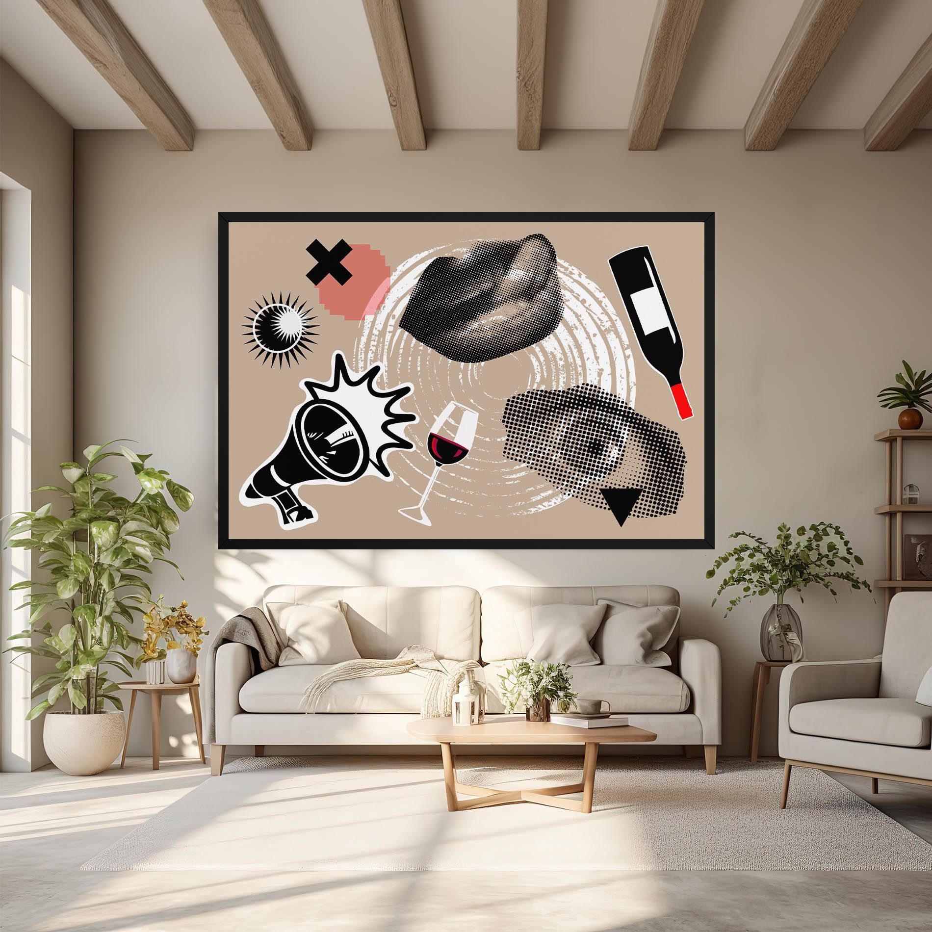 Lips Mouth Collage mockup 6