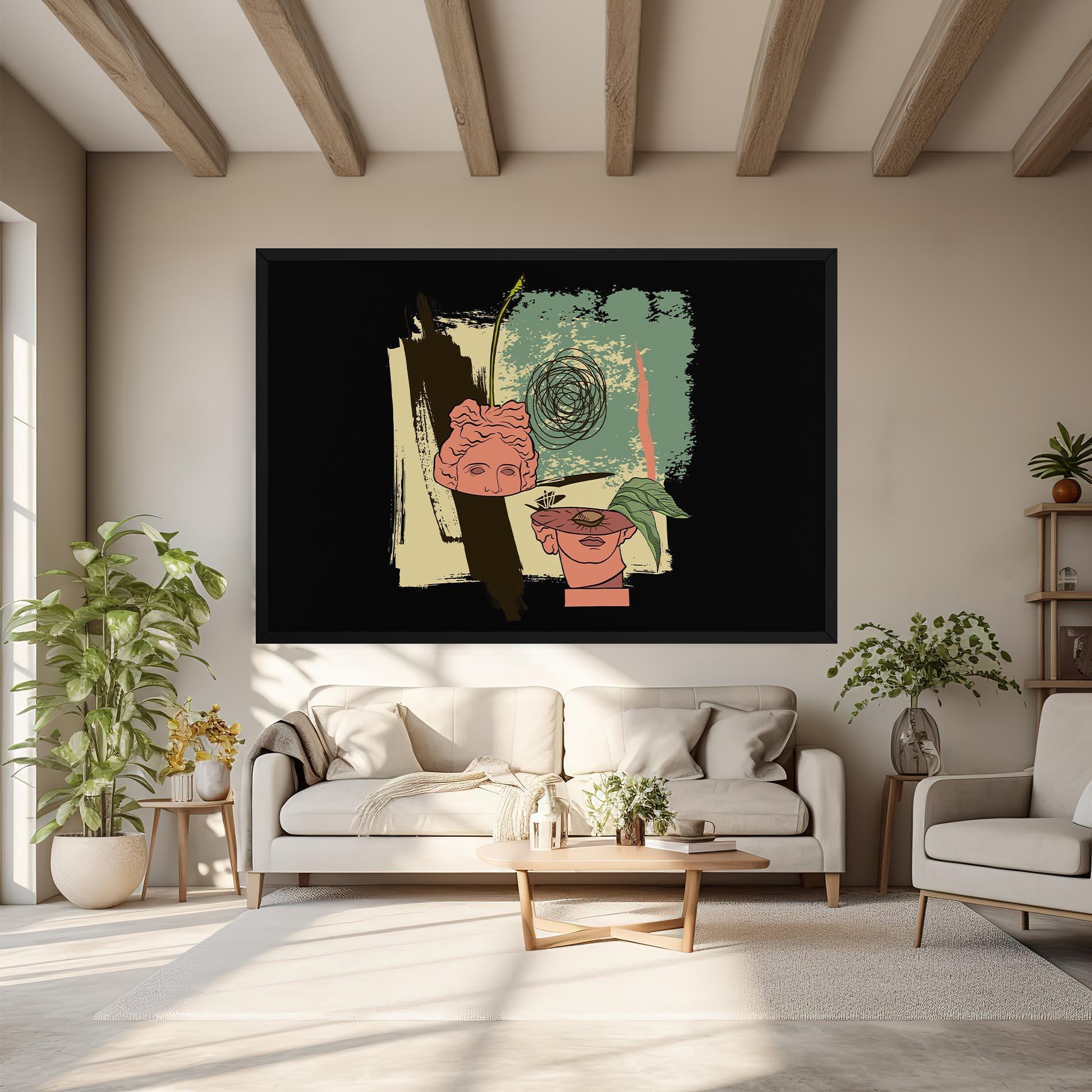 Tablou Canvas Statue Fruit mockup 6