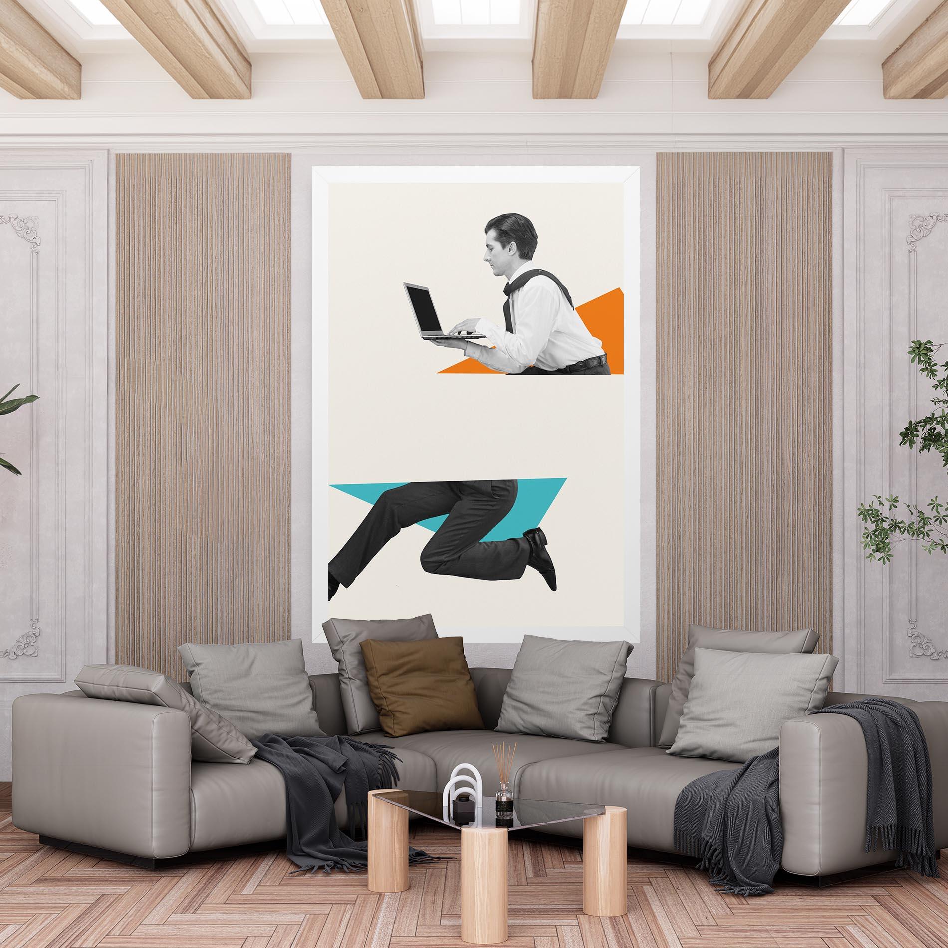 Tablou Canvas Businessman Collage mockup 6