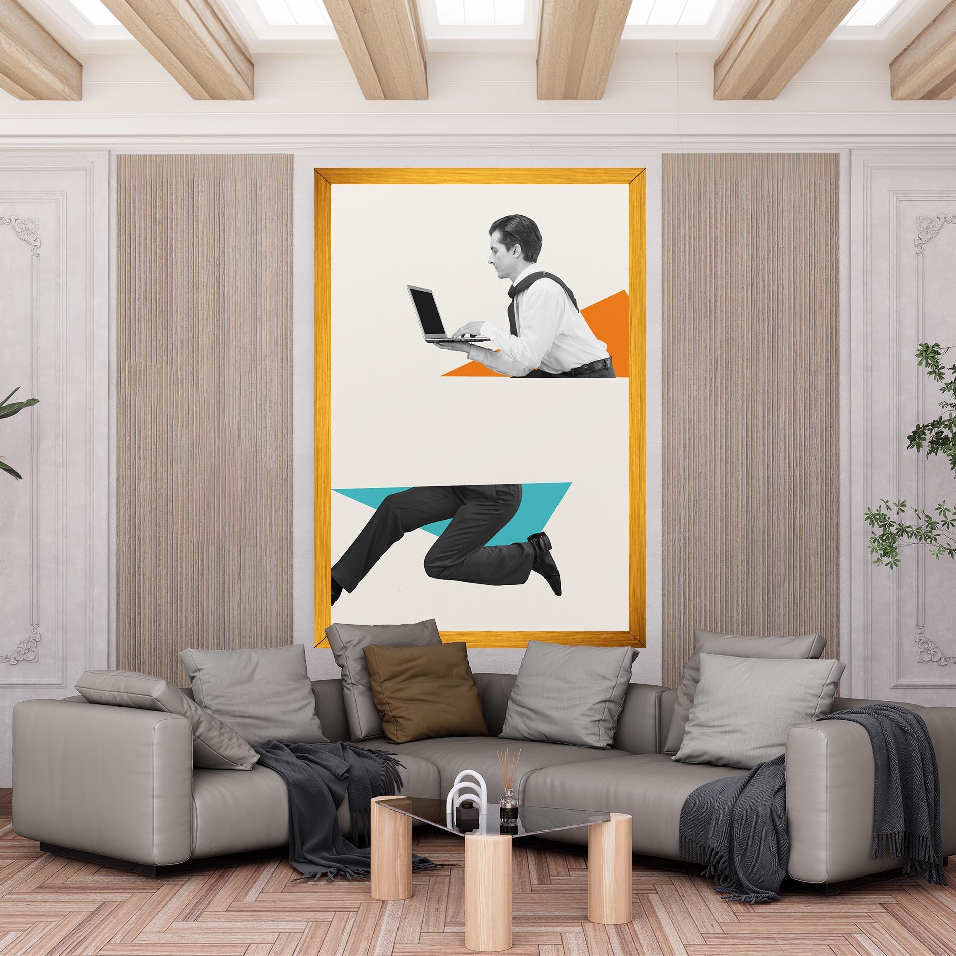 Tablou Canvas Businessman Collage mockup 6