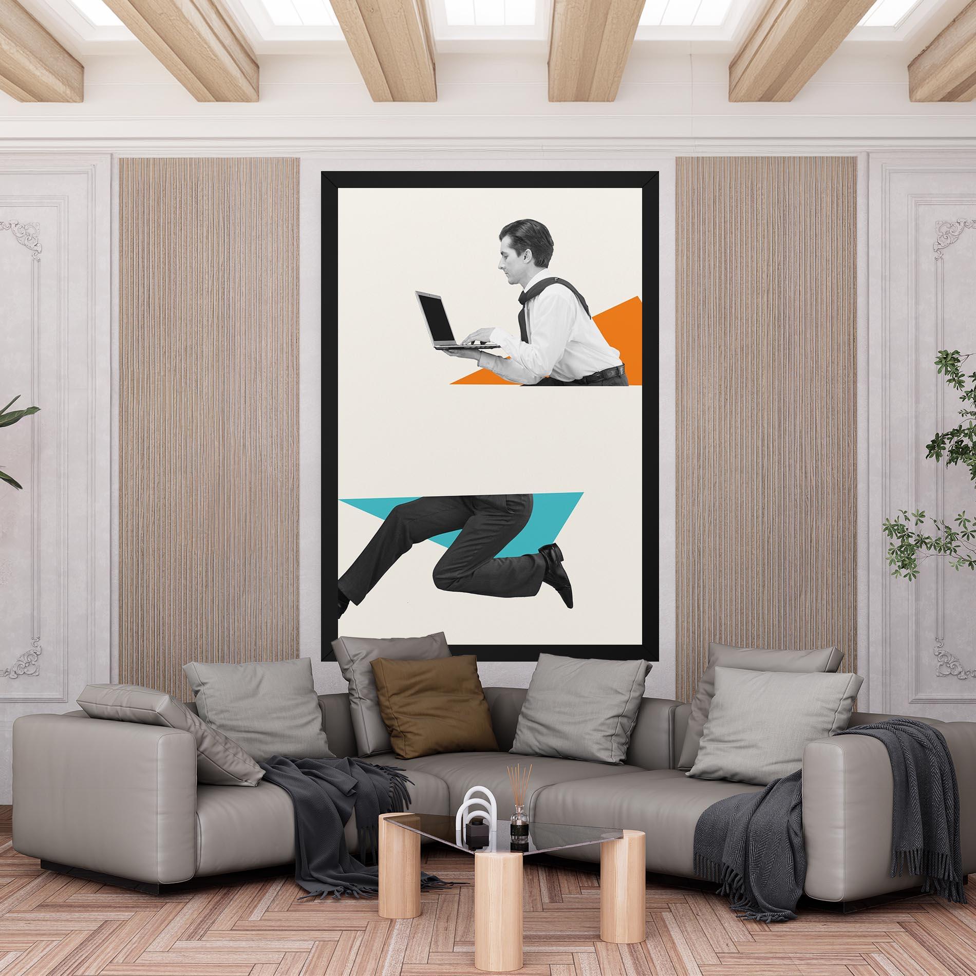 Tablou Canvas Businessman Collage mockup 6