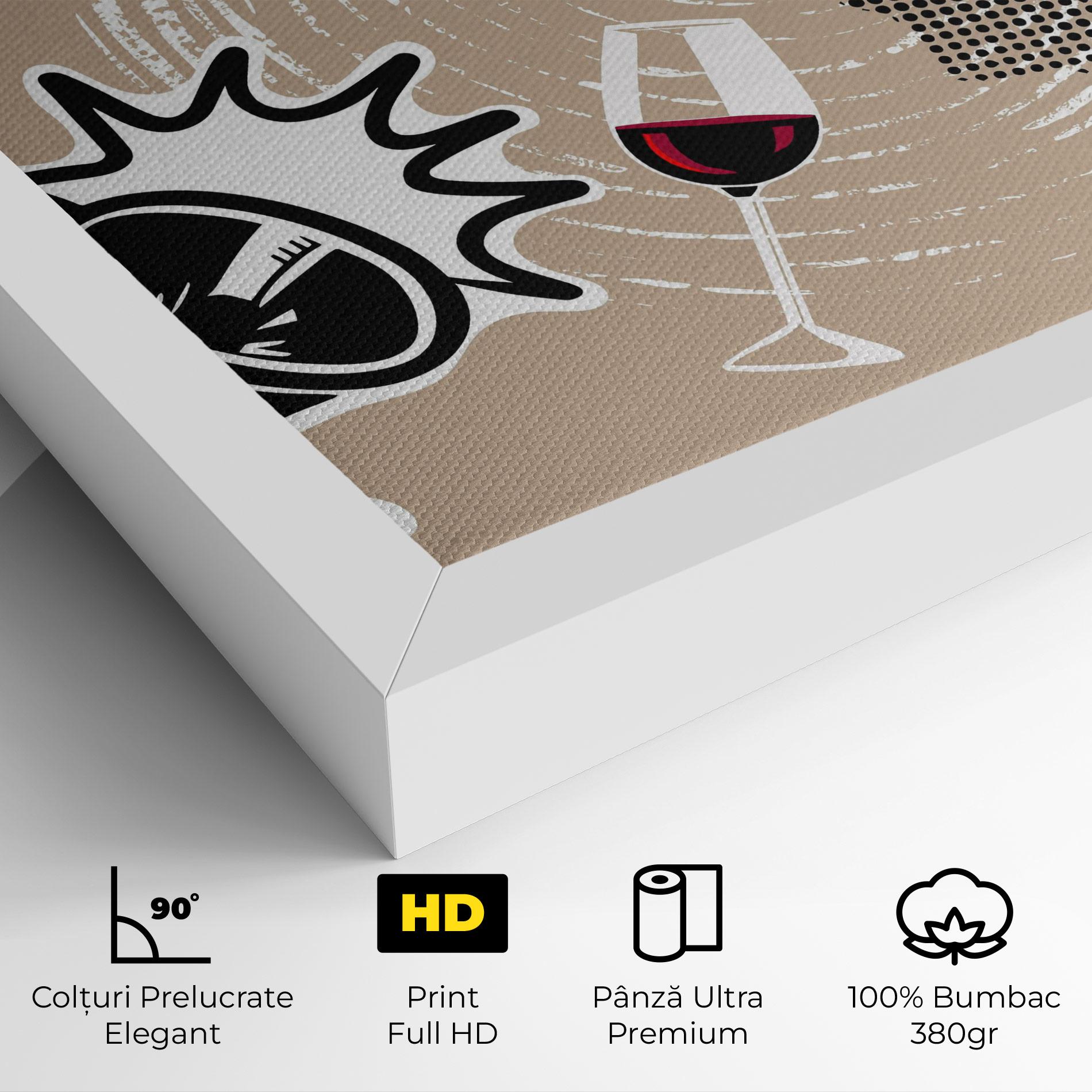 Tablou Canvas Lips Mouth Collage mockup 4