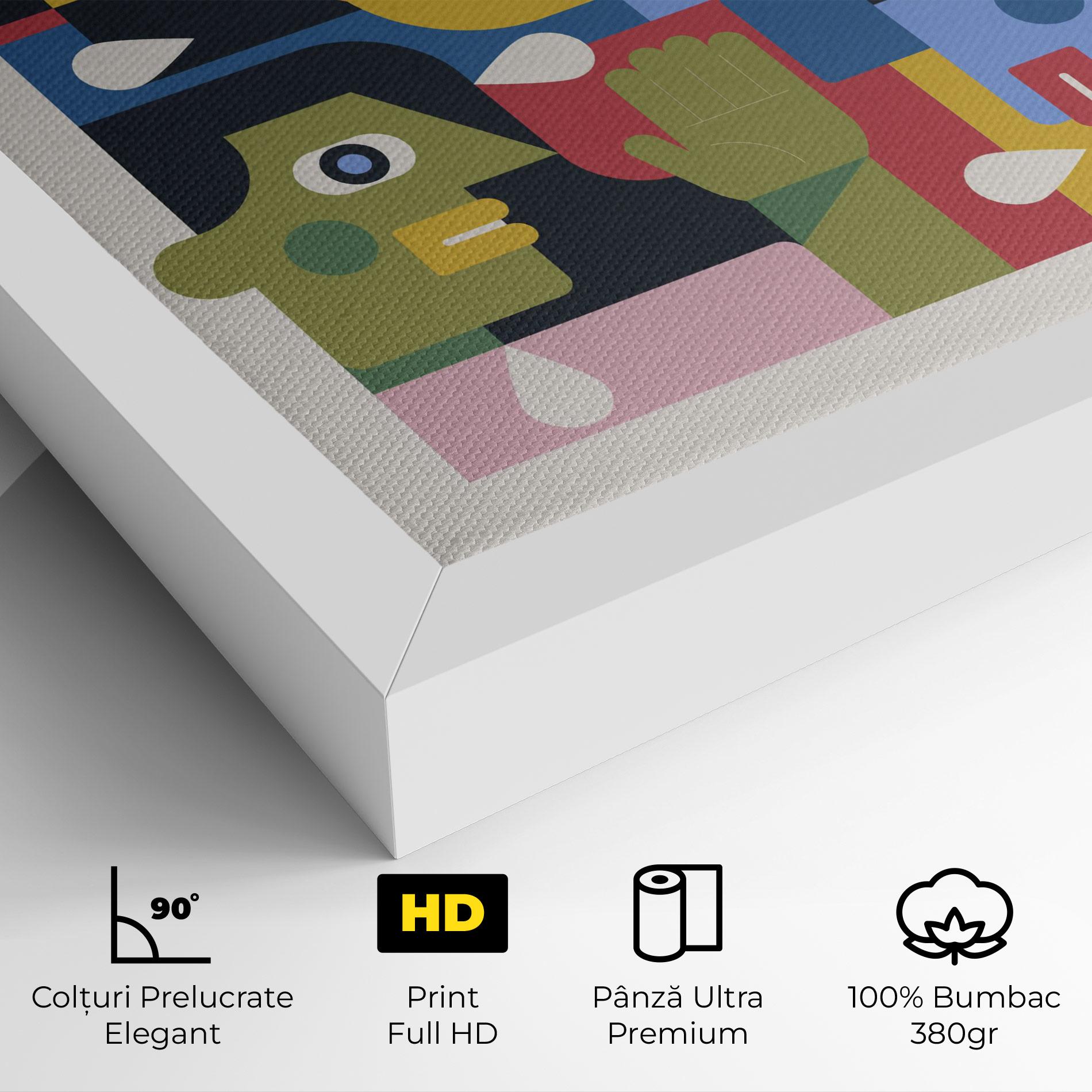 Tablou Canvas Minimal People Collage mockup 4