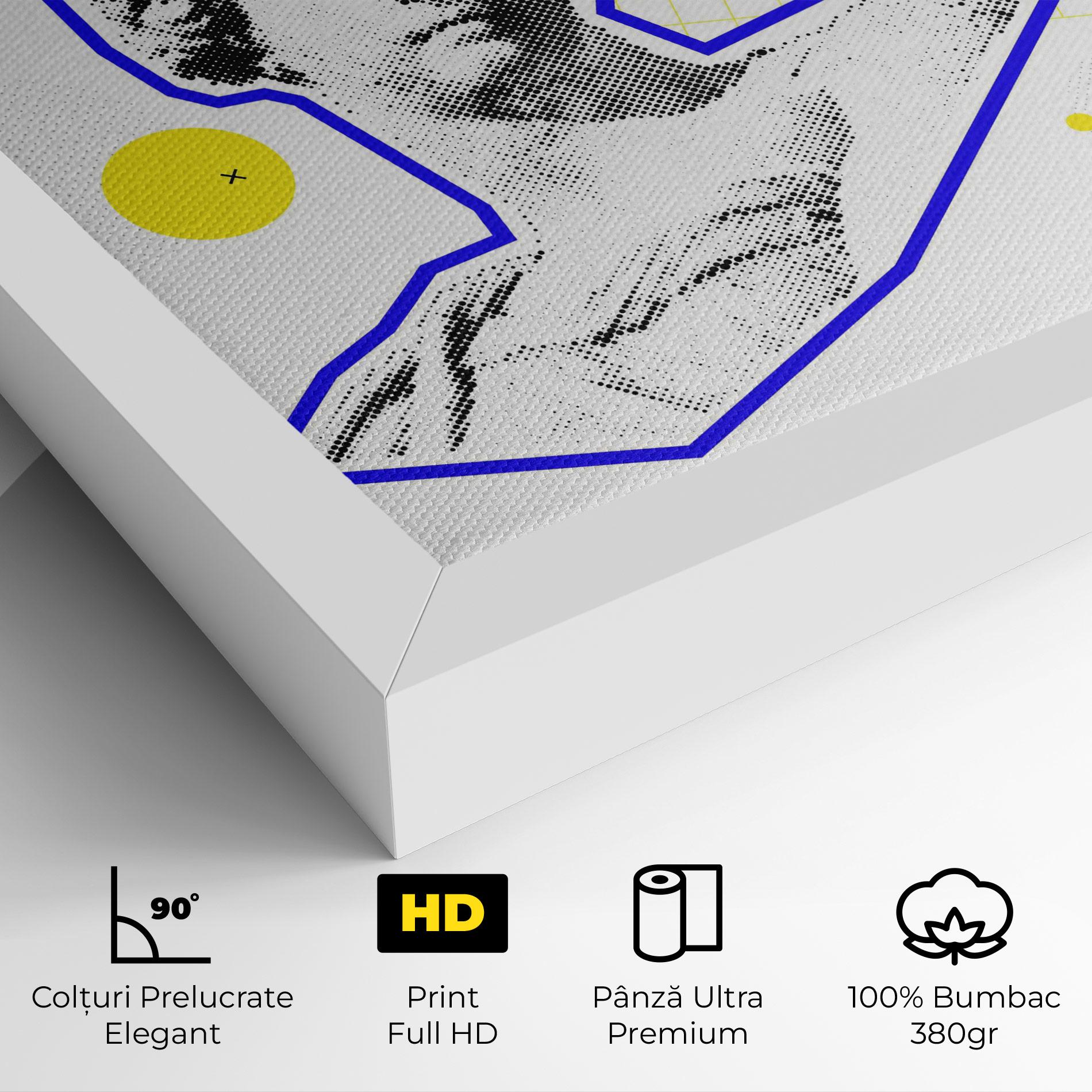 Tablou Canvas Rainbow Statue mockup 4