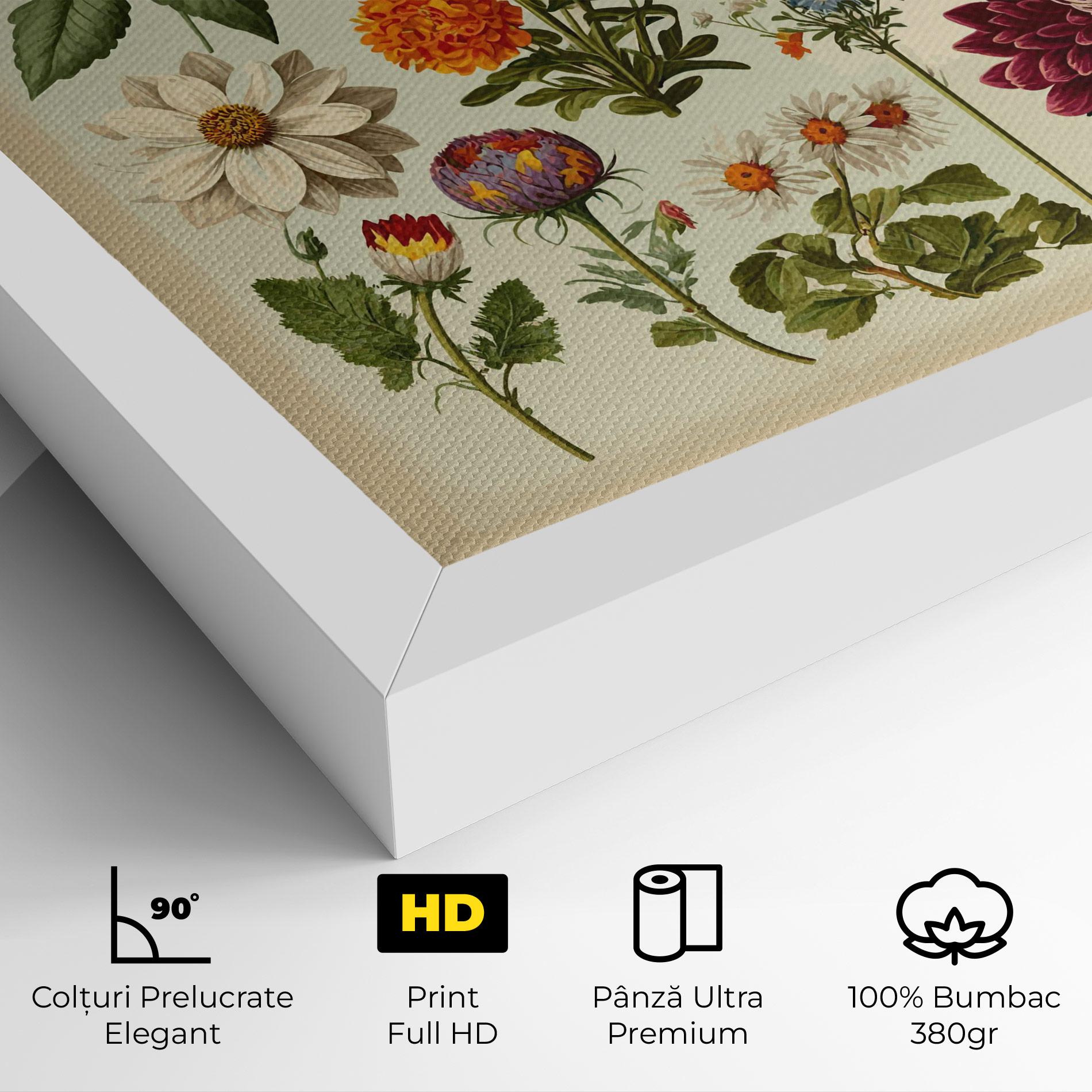 Tablou Canvas Vintage Botanical mockup 4