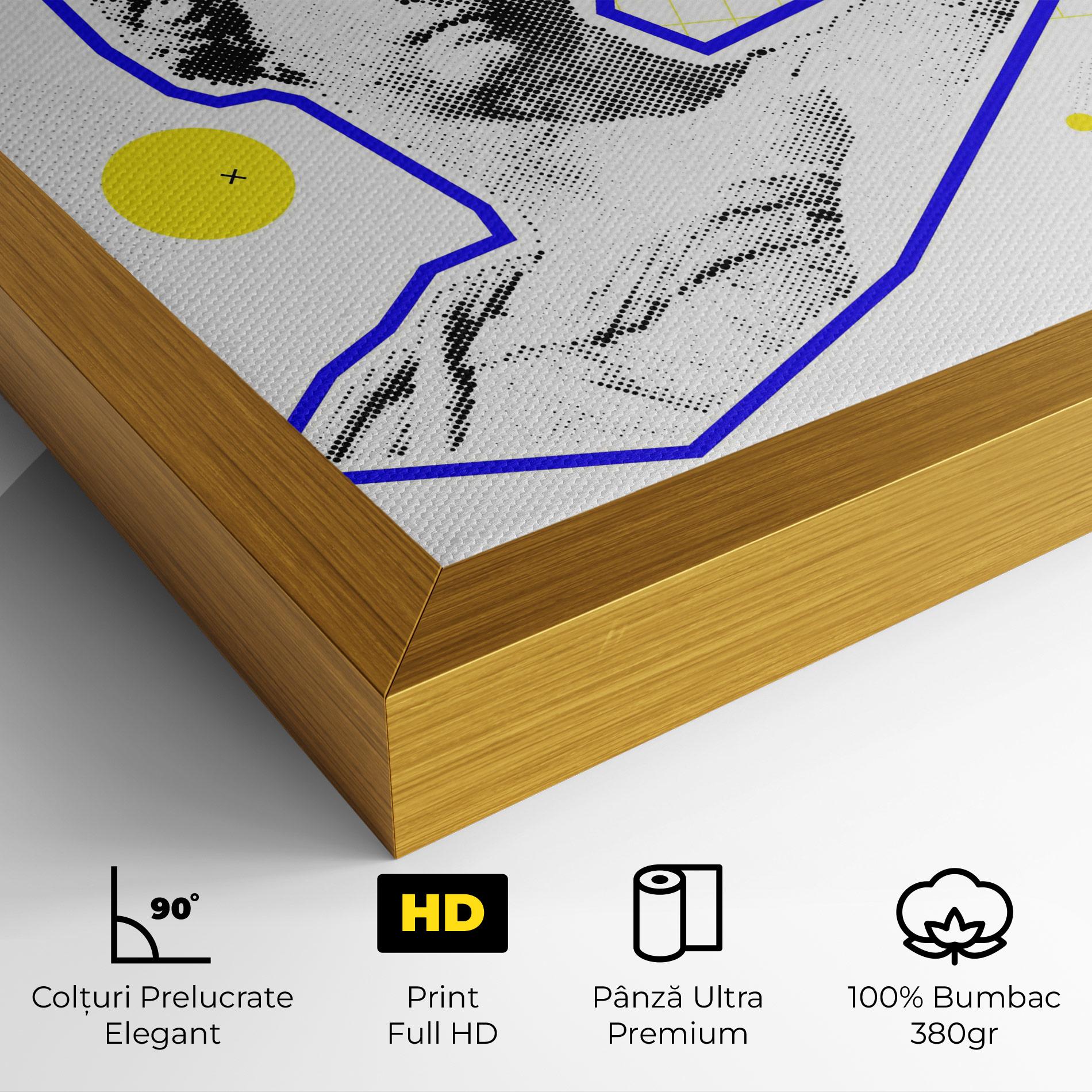 Tablou Canvas Rainbow Statue mockup 4