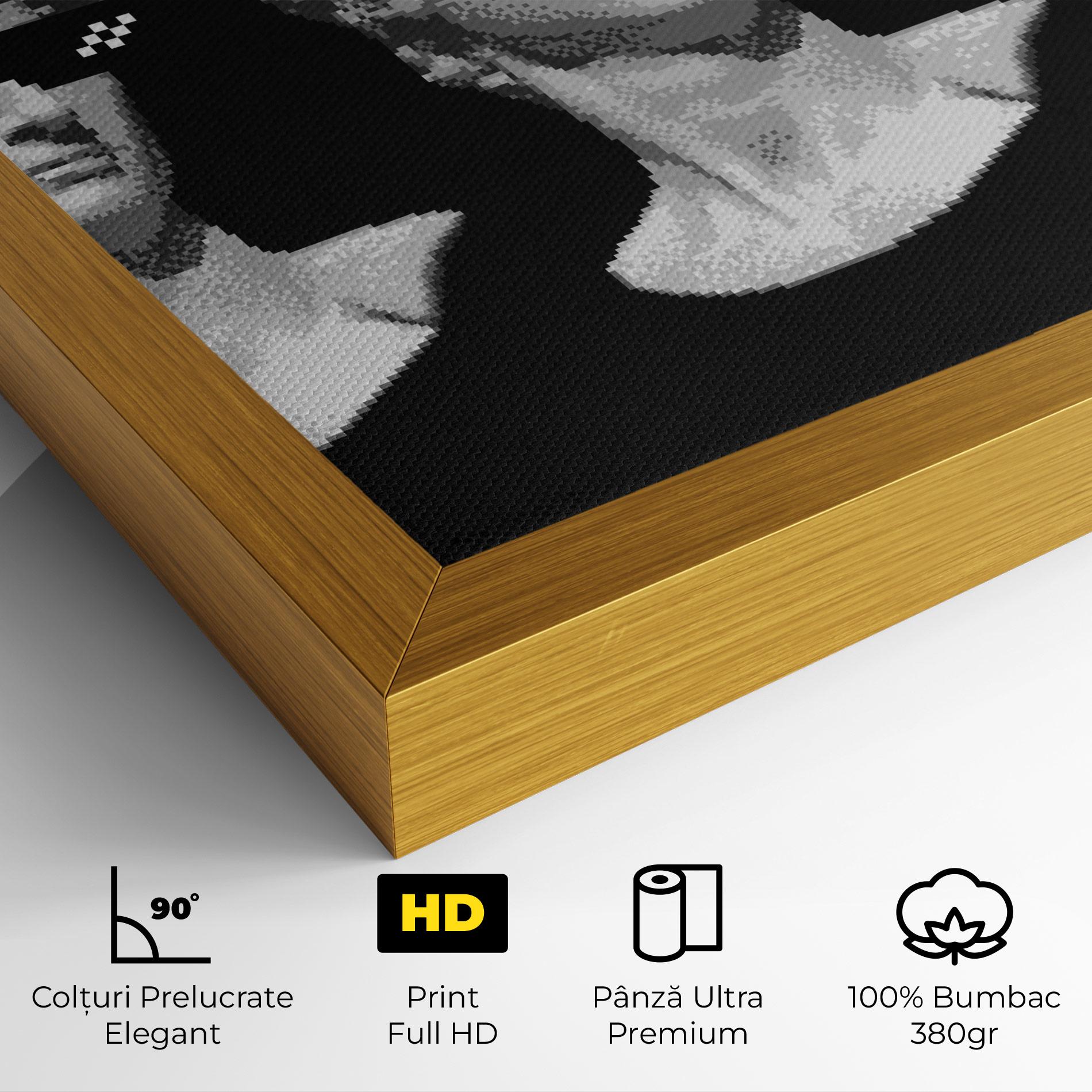 Tablou Canvas Statue Smoking mockup 4