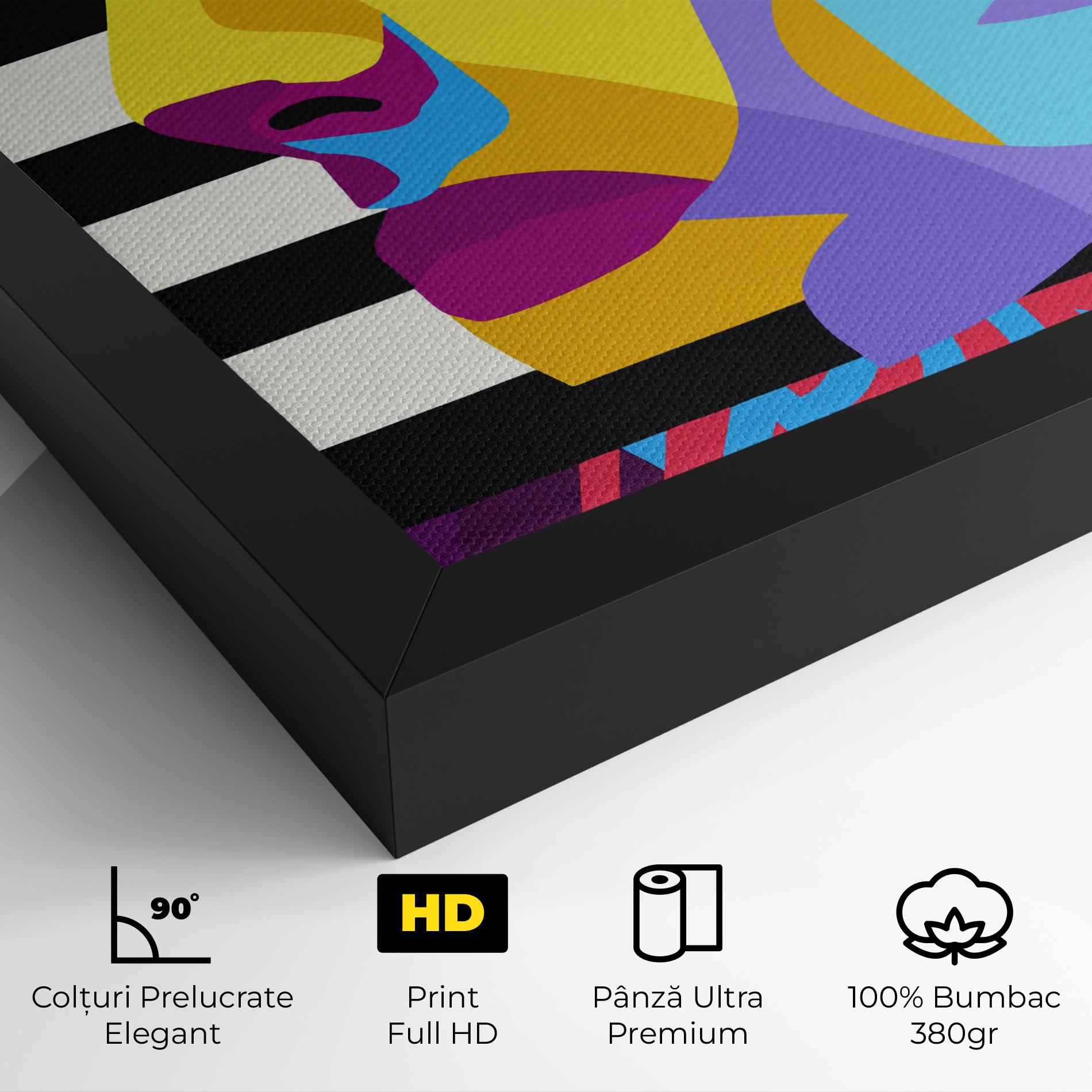 Tablou Canvas Abstract Male Face mockup 4