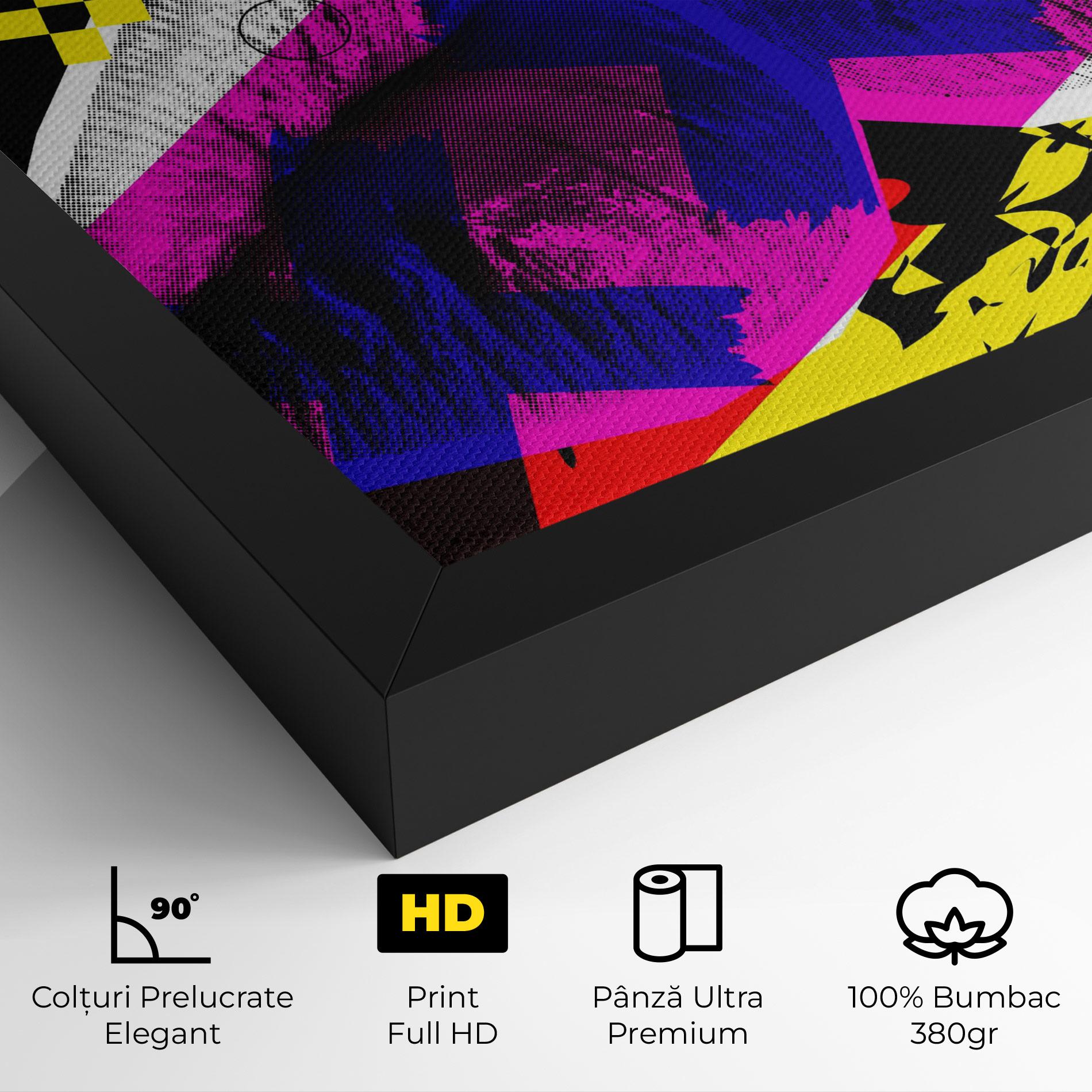 Tablou Canvas Lips Purple Light mockup 4