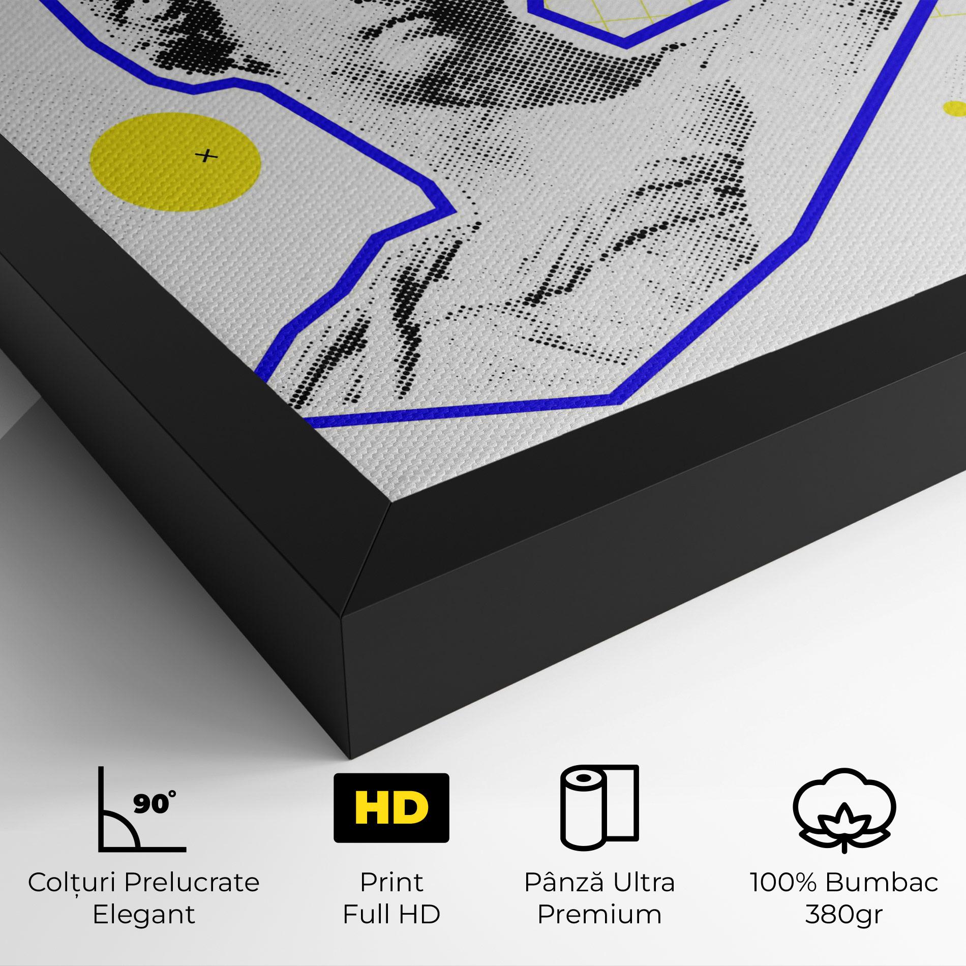 Tablou Canvas Rainbow Statue mockup 4