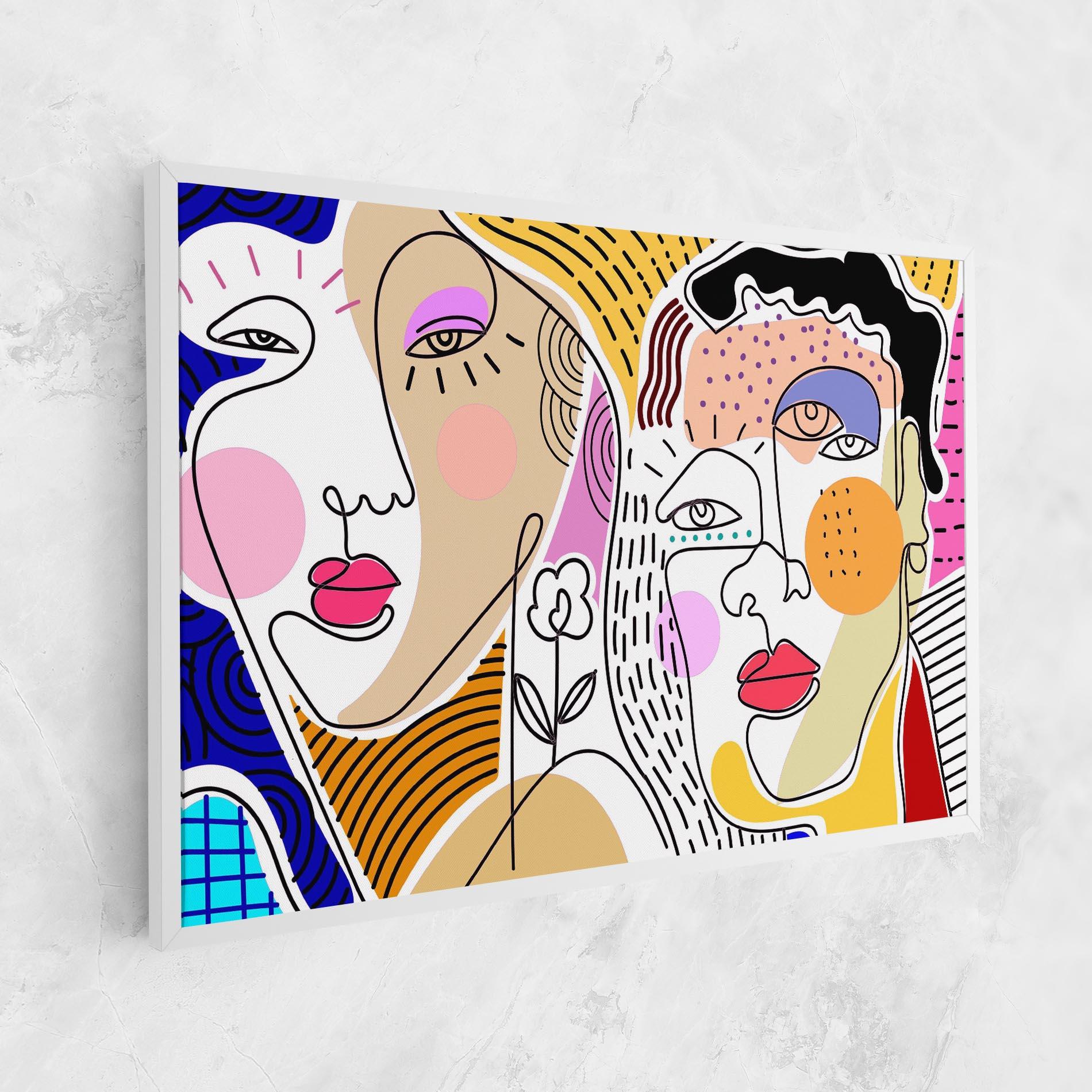 Tablou Canvas Abstract Eye Face mockup 1