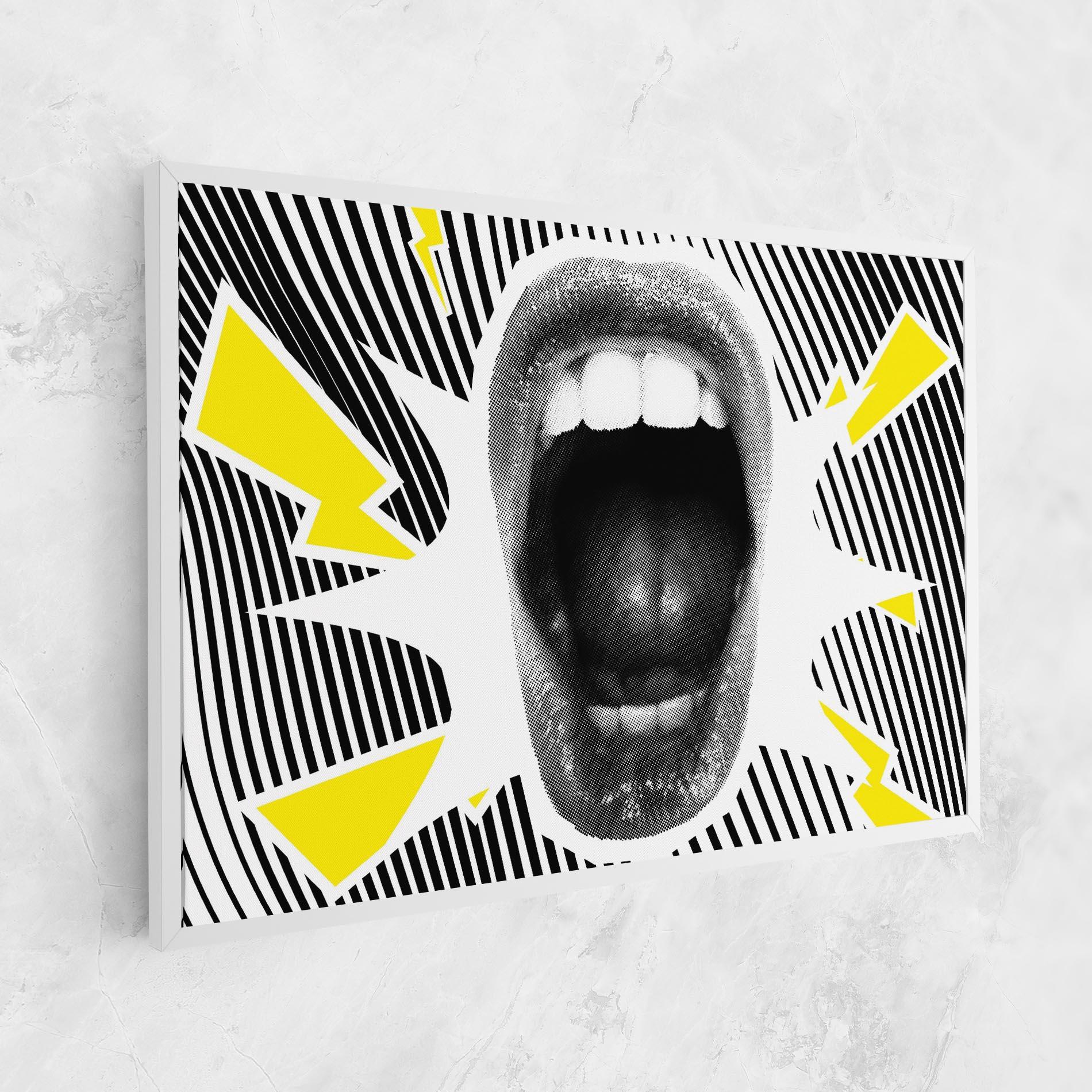 Tablou Canvas Lightning Mouth mockup 1