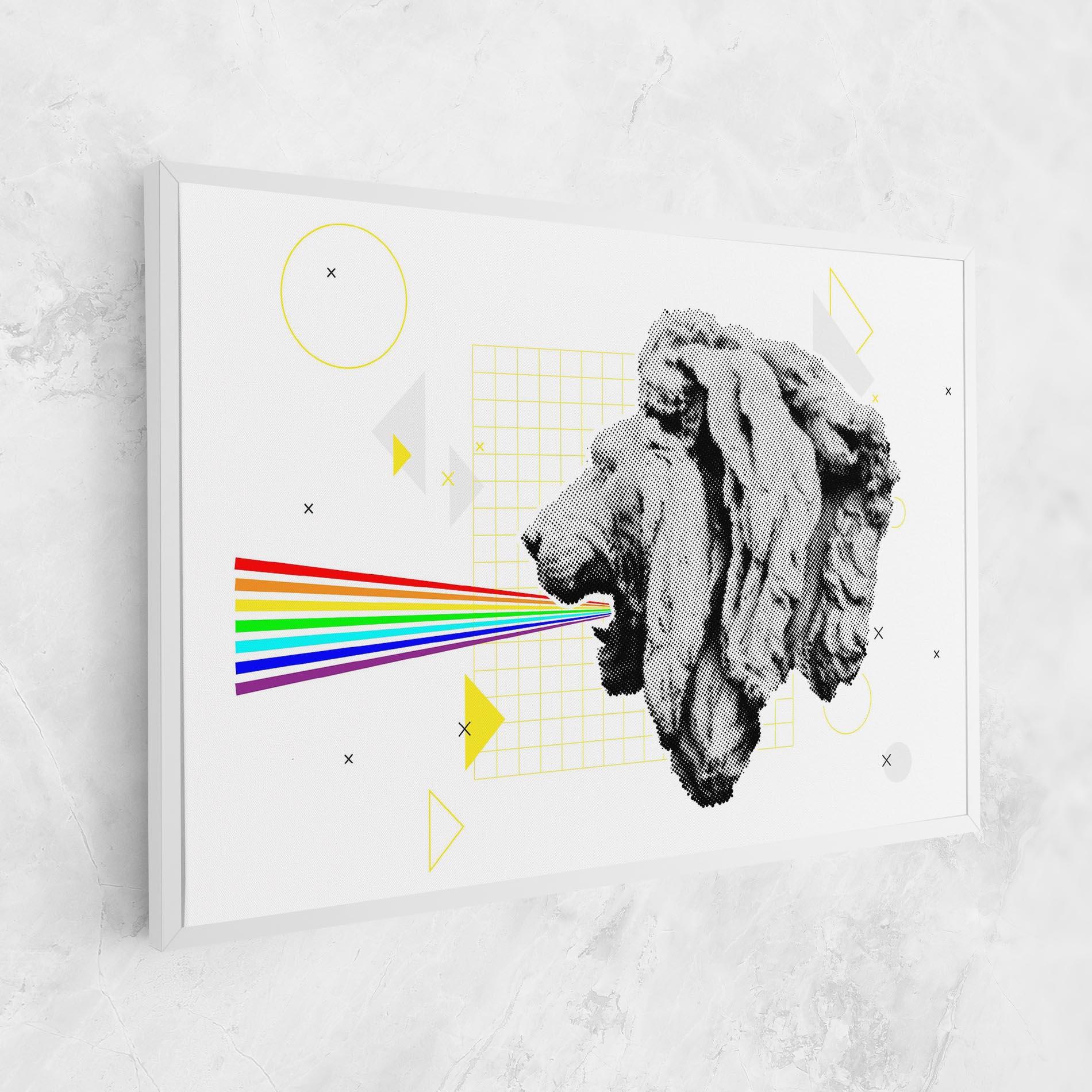 Tablou Canvas Lion Collage mockup 1