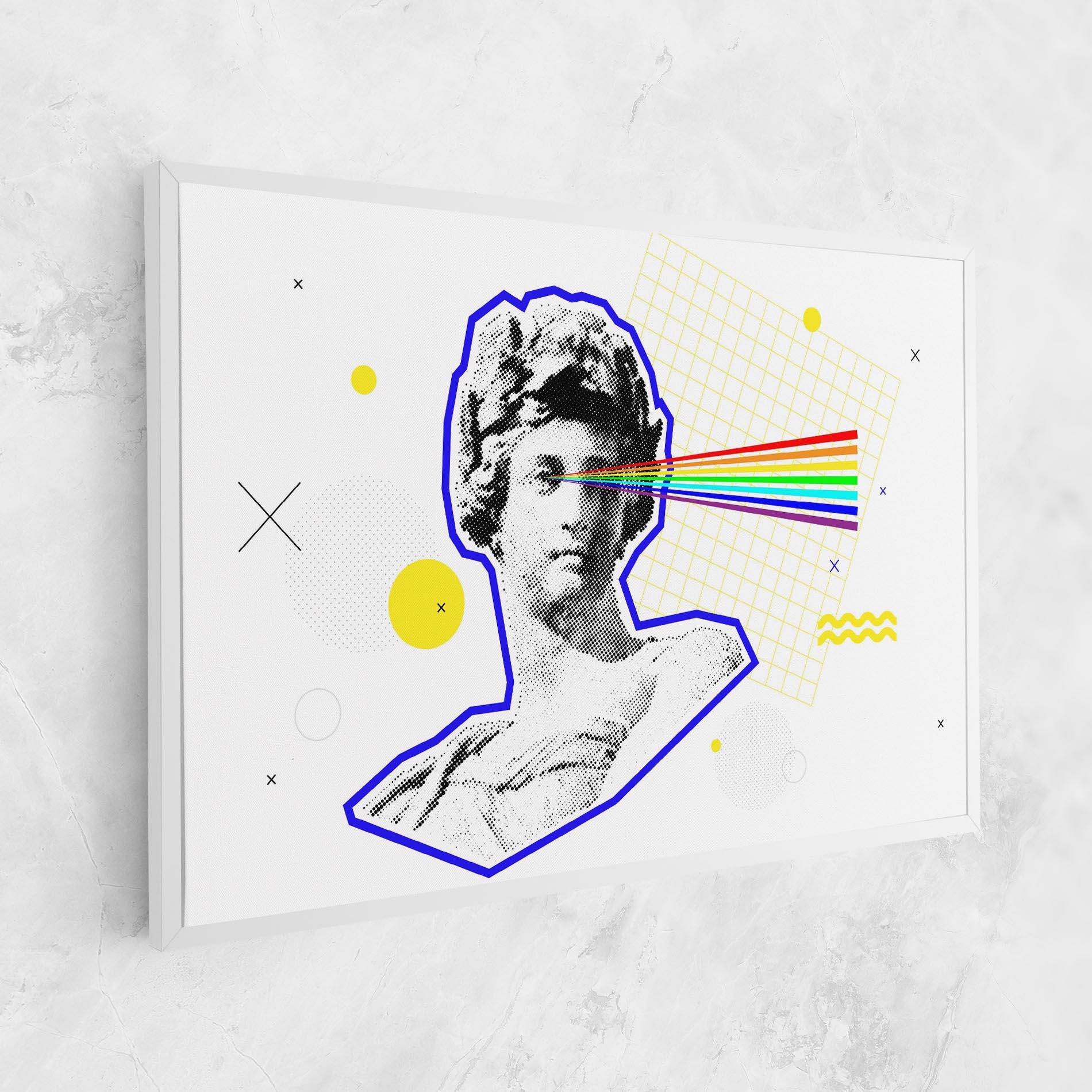Tablou Canvas Rainbow Statue mockup 1