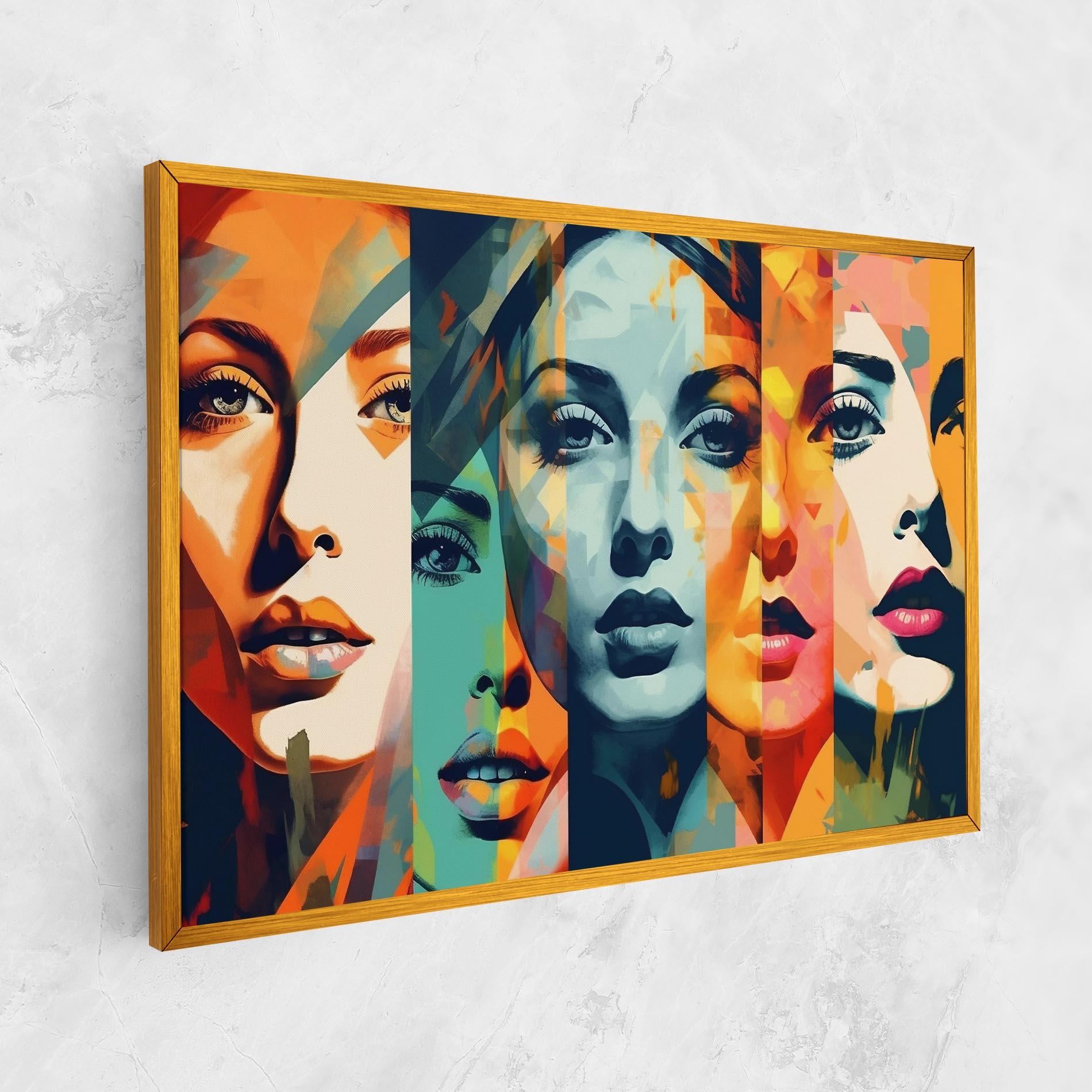 Tablou Canvas Abstract Face Collage mockup 1