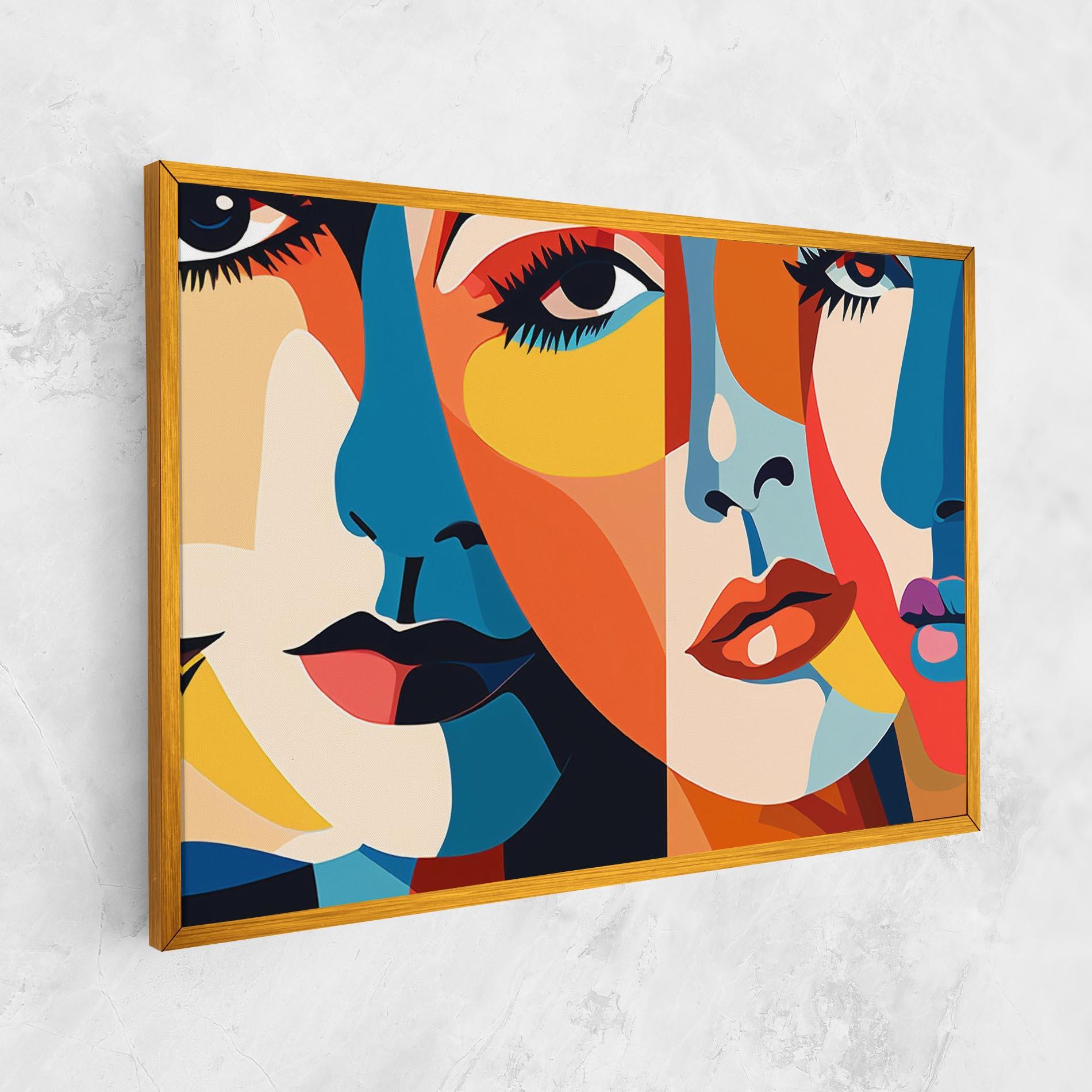 Tablou Canvas Beauty Face Collage mockup 1