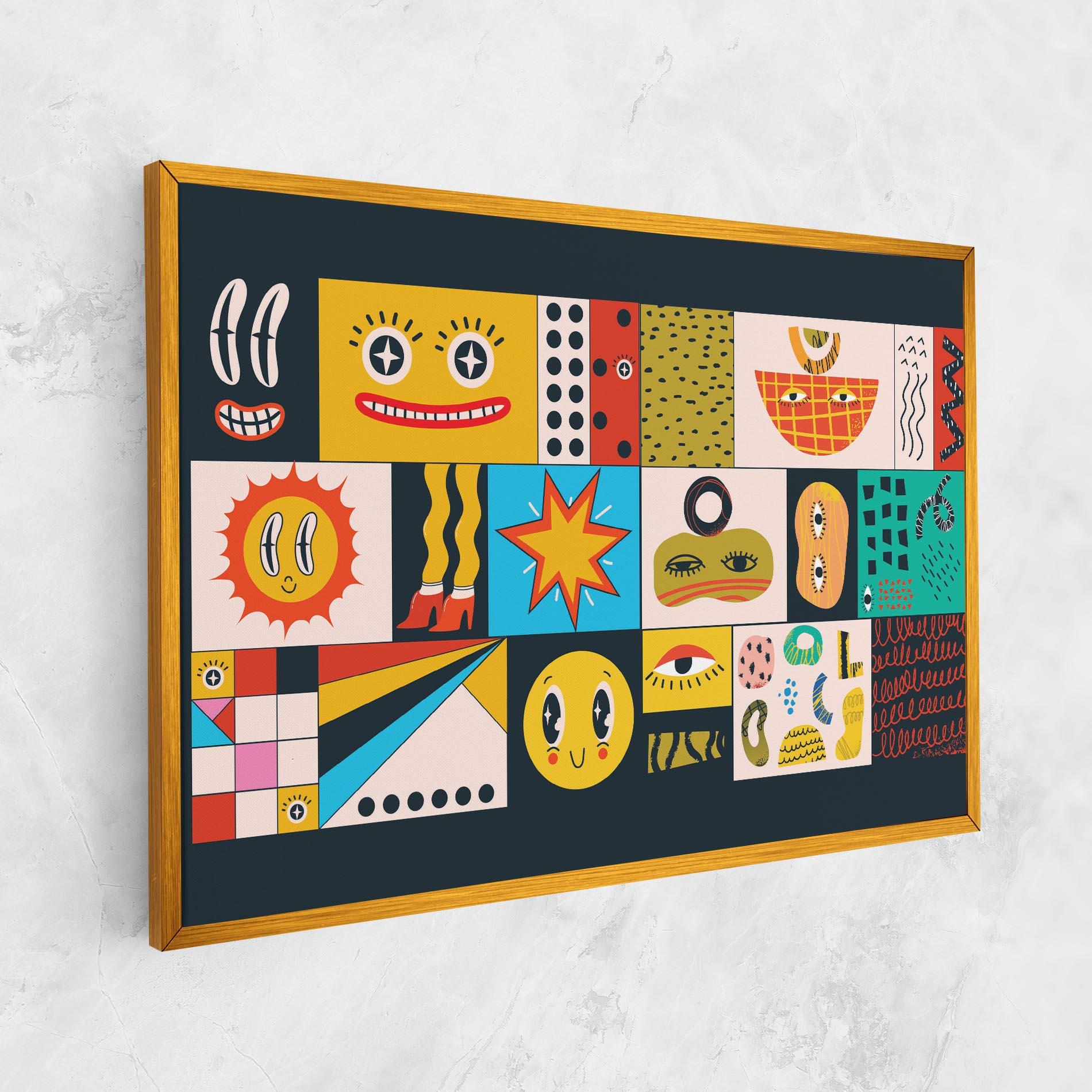 Tablou Canvas Cool Eye Shape mockup 1