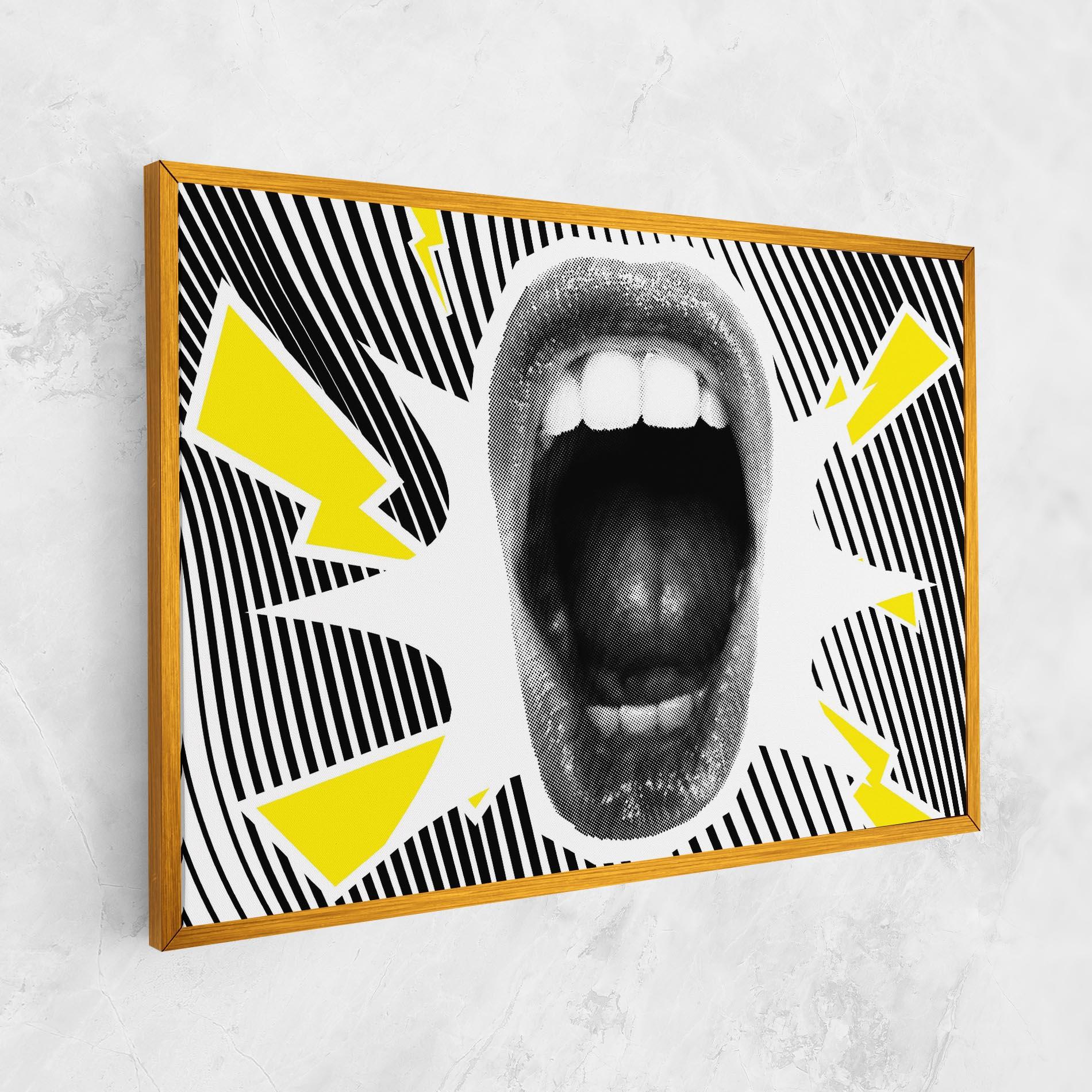 Tablou Canvas Lightning Mouth mockup 1
