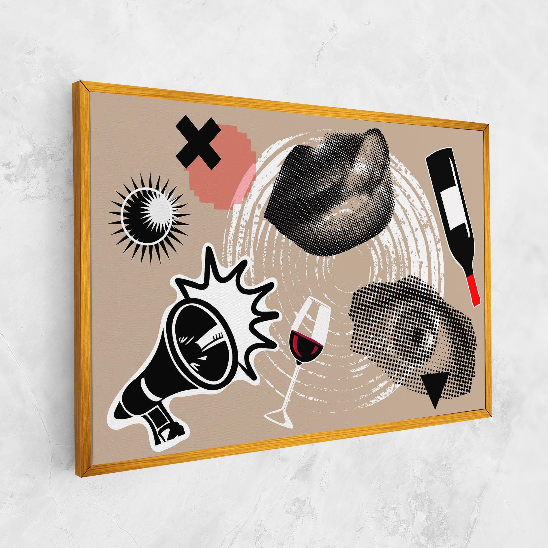 Lips Mouth Collage mockup 1