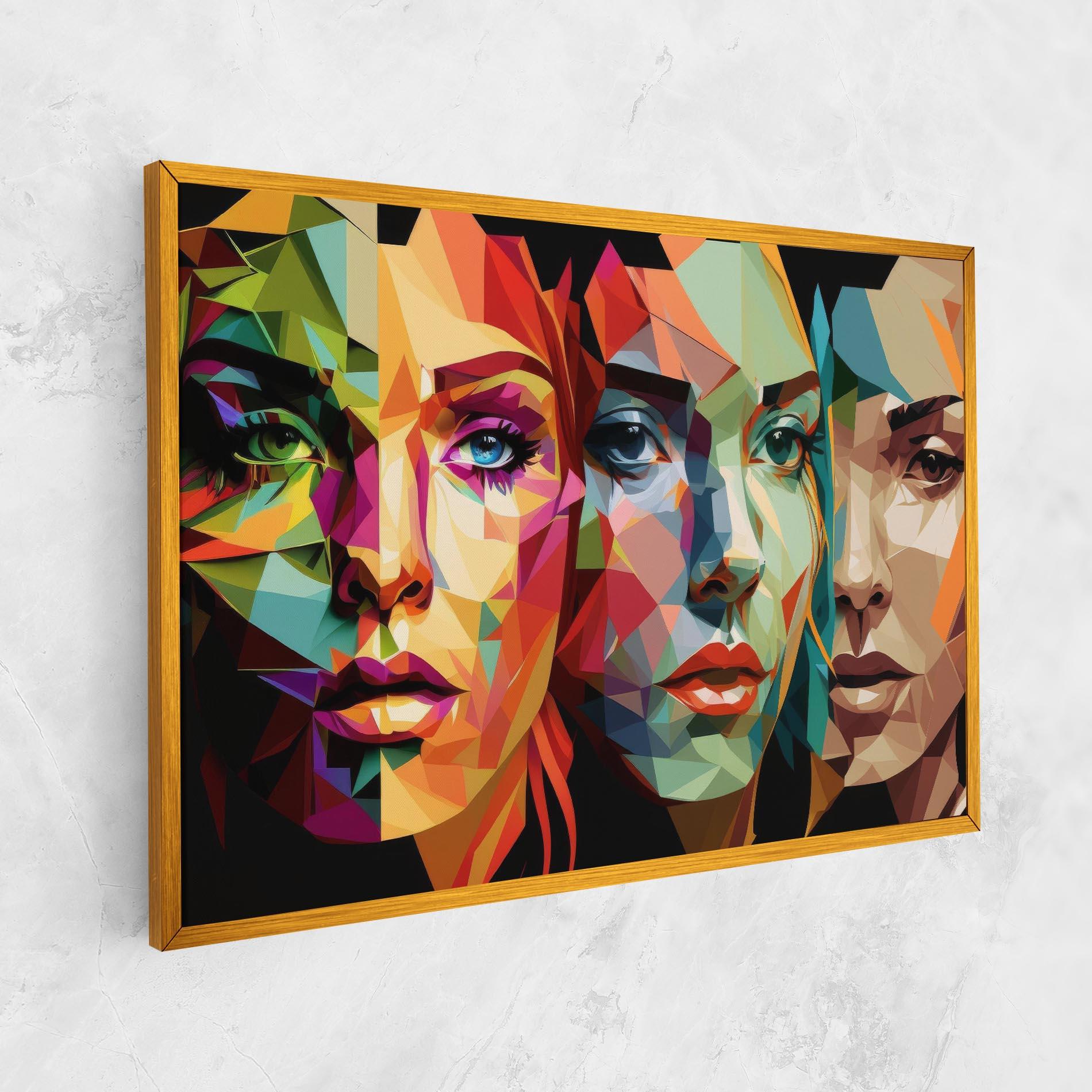 Tablou Canvas Women Face Collage mockup 1