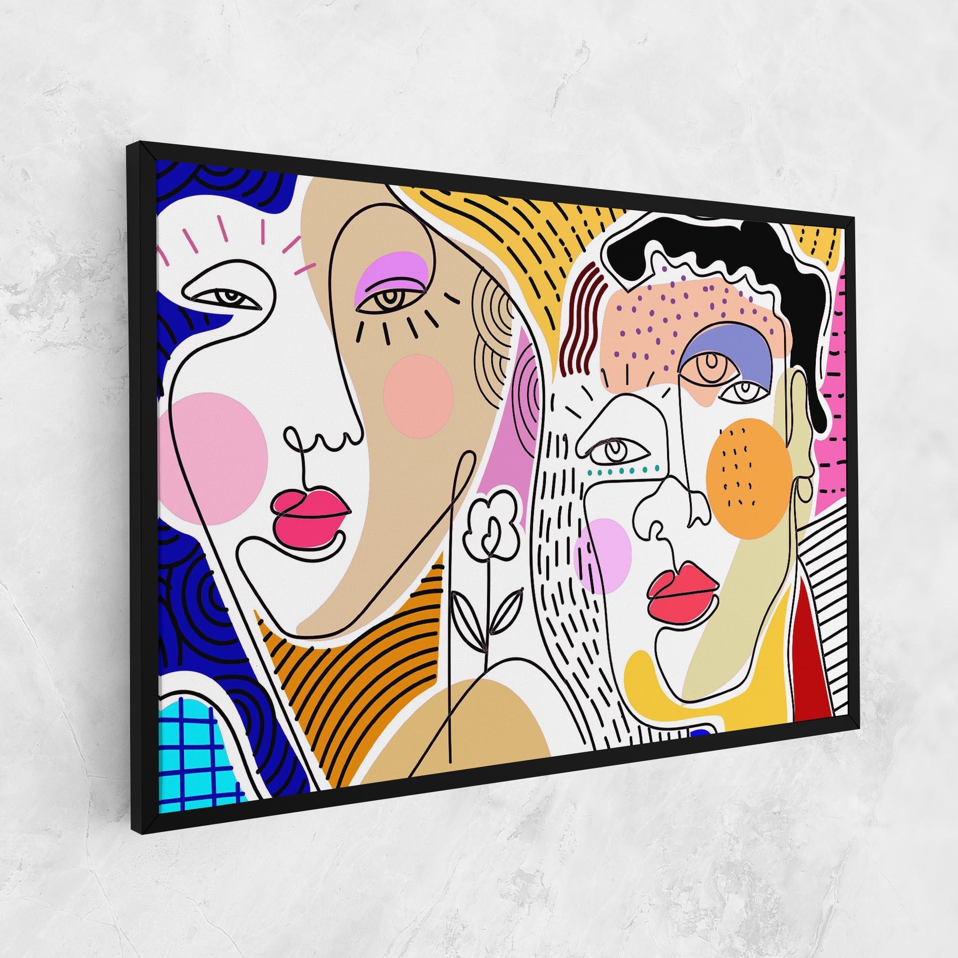 Tablou Canvas Abstract Eye Face mockup 1