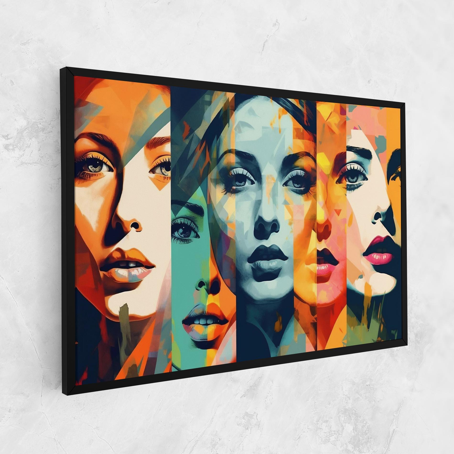 Tablou Canvas Abstract Face Collage mockup 1