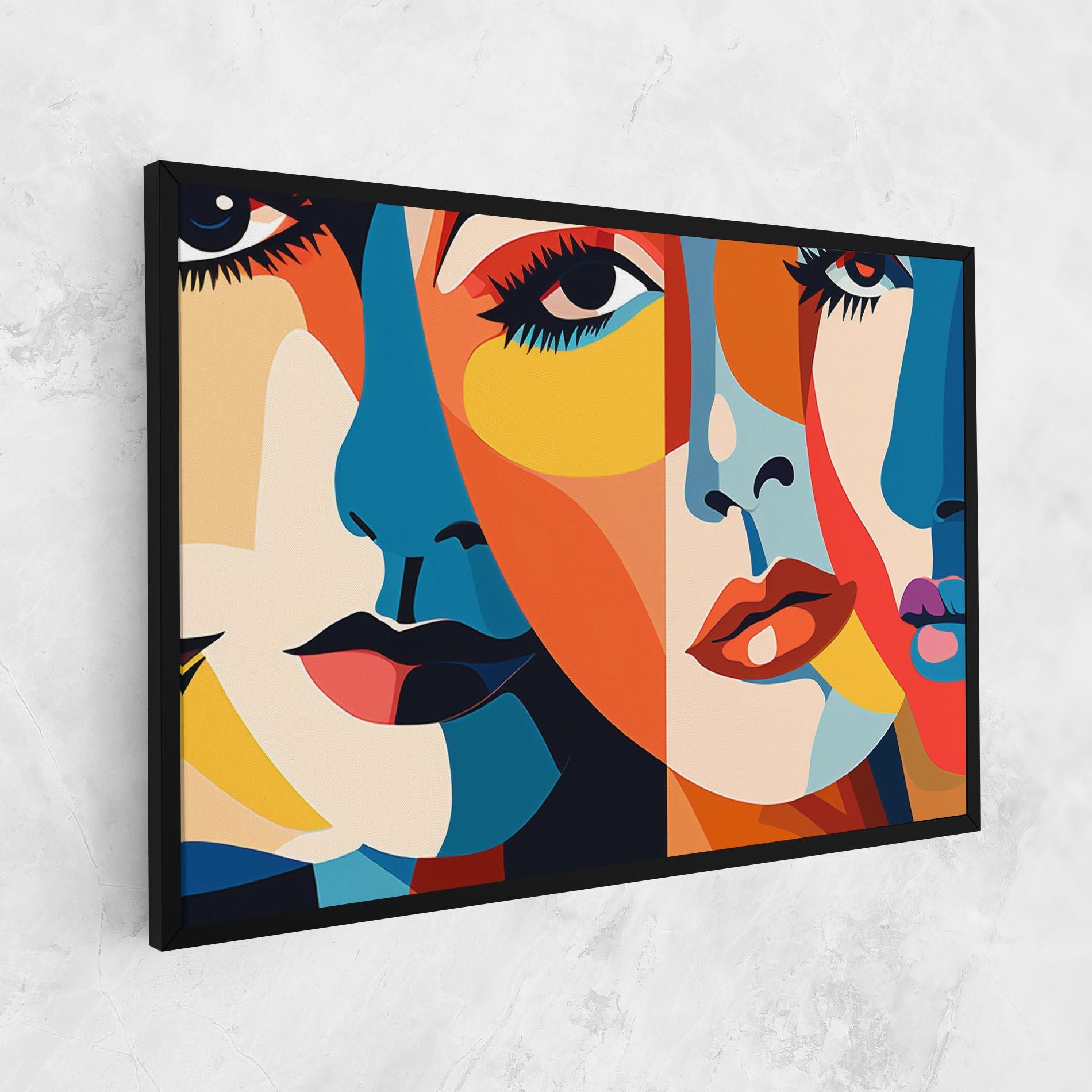 Tablou Canvas Beauty Face Collage mockup 1