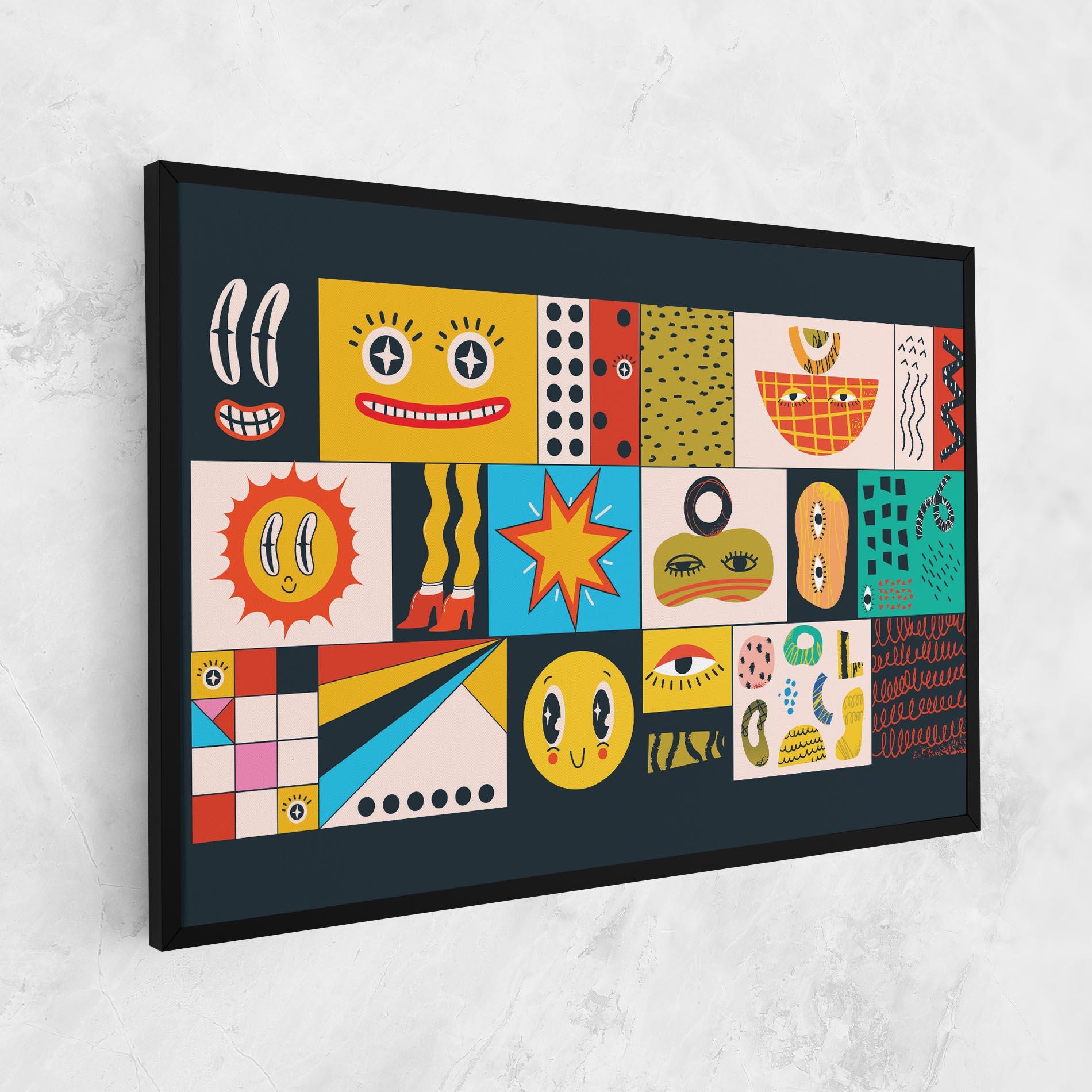 Tablou Canvas Cool Eye Shape mockup 1