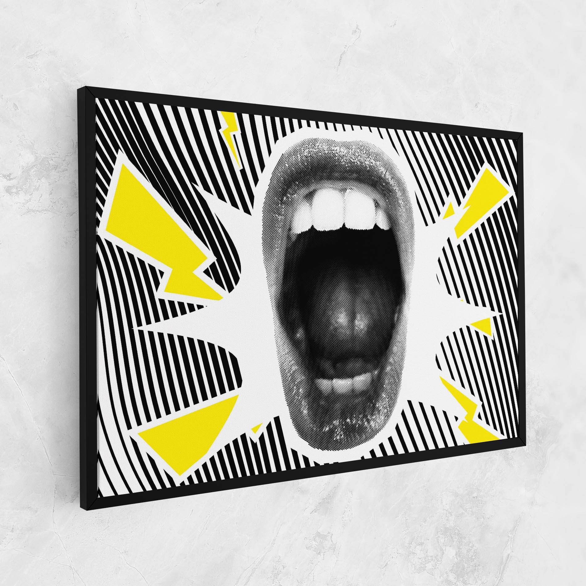 Tablou Canvas Lightning Mouth mockup 1