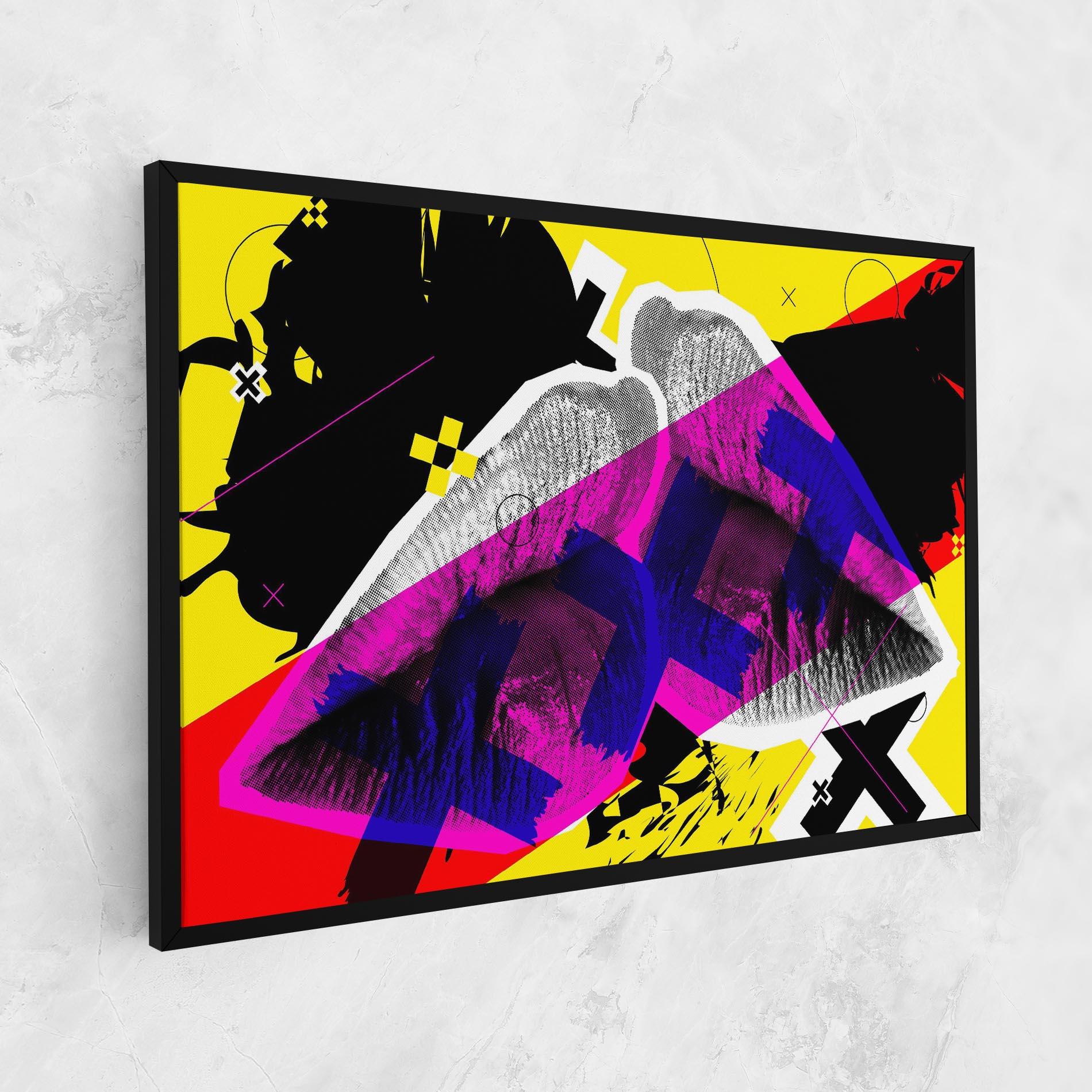 Tablou Canvas Lips Purple Light mockup 1