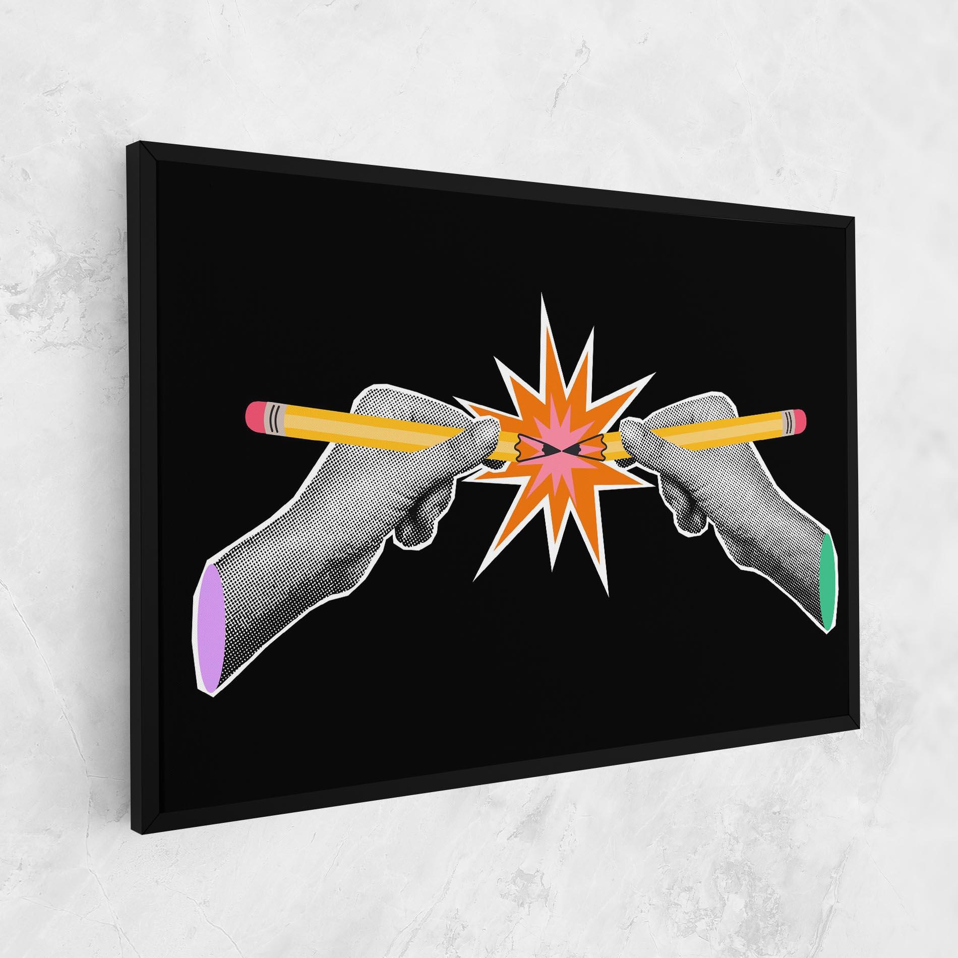 Tablou Canvas Pencil Hand mockup 1