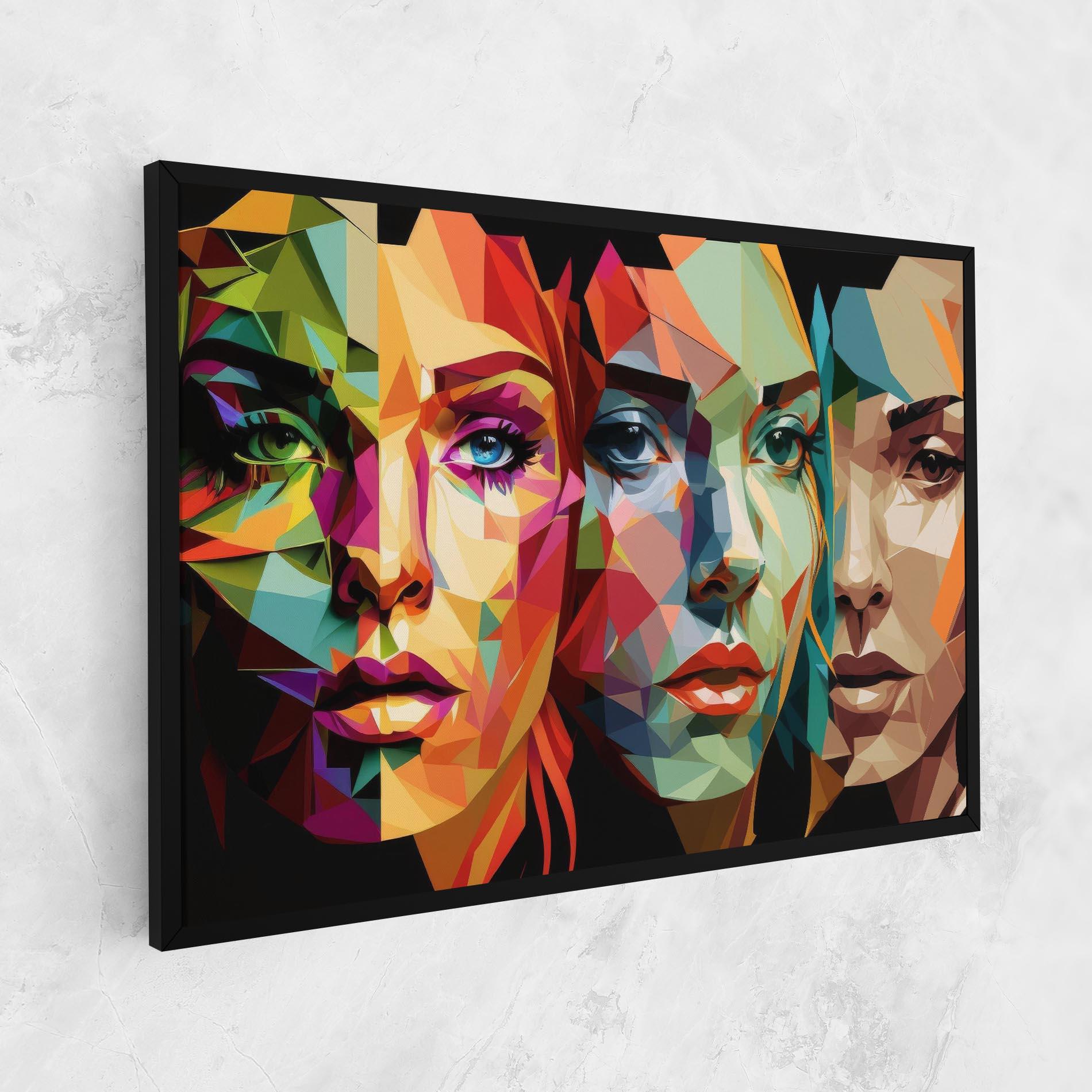 Tablou Canvas Women Face Collage mockup 1