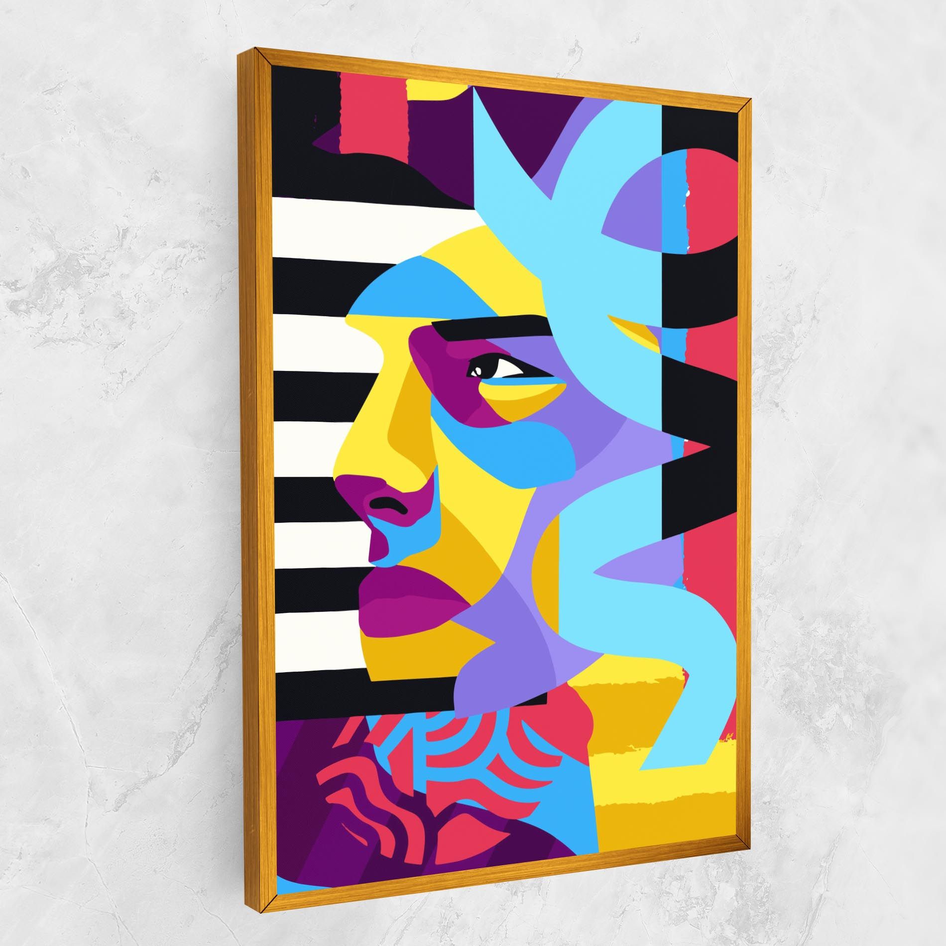 Abstract Male Face mockup 1