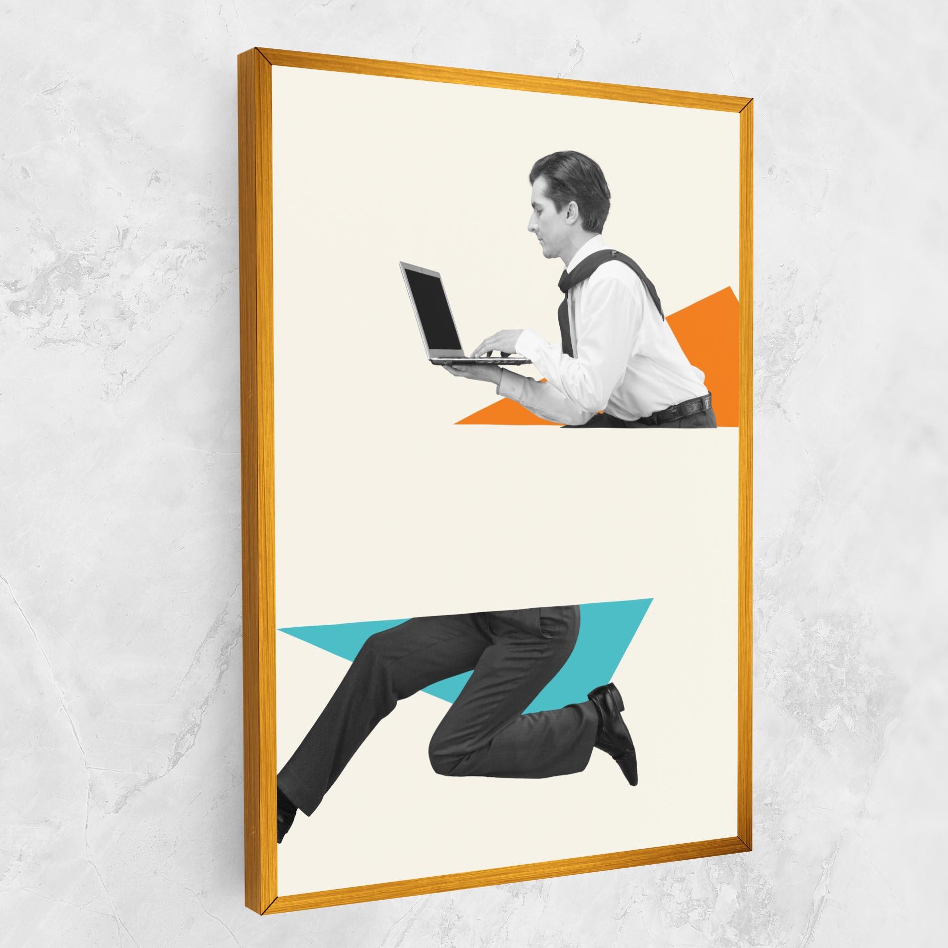 Tablou Canvas Businessman Collage mockup 1